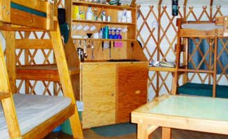 Easton S.'s photo of glamping accommodations at Idaho City Yurts — Idaho Parks and Recreation State Headquaters near Crouch, ID