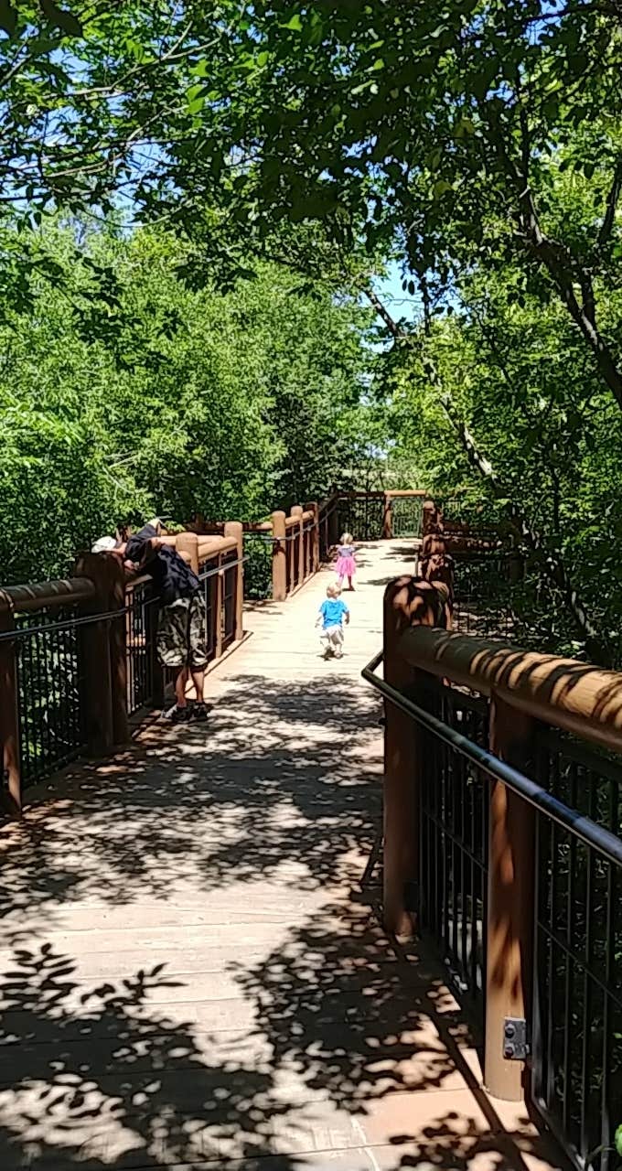 Krystal W.'s photo of camping with a horse at Fort Abraham Lincoln State Park Campground near Underwood, ND
