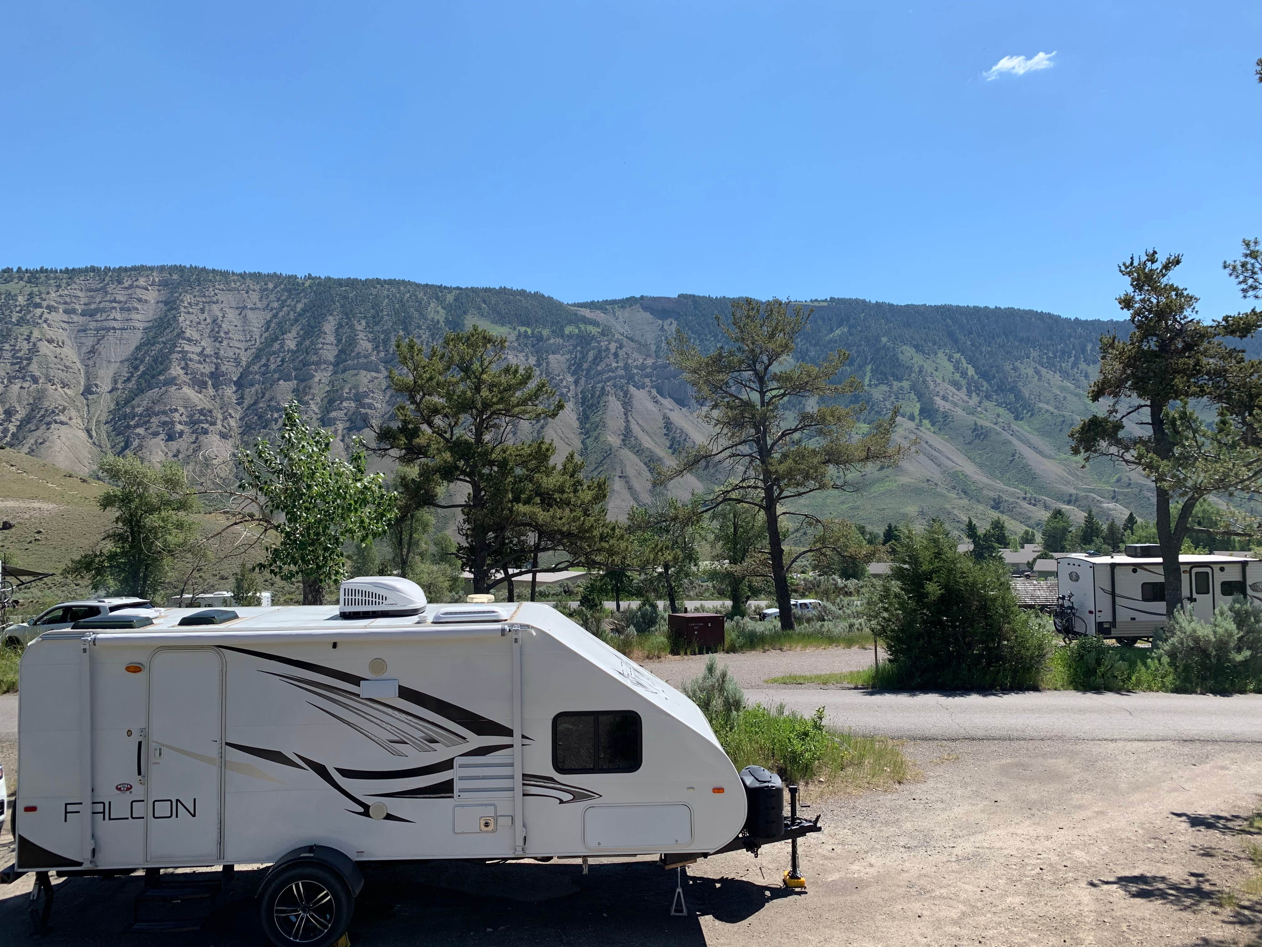 Zach H.'s photo of rv camping at Mammoth Campground — Yellowstone National Park near Custer Gallatin National Forest