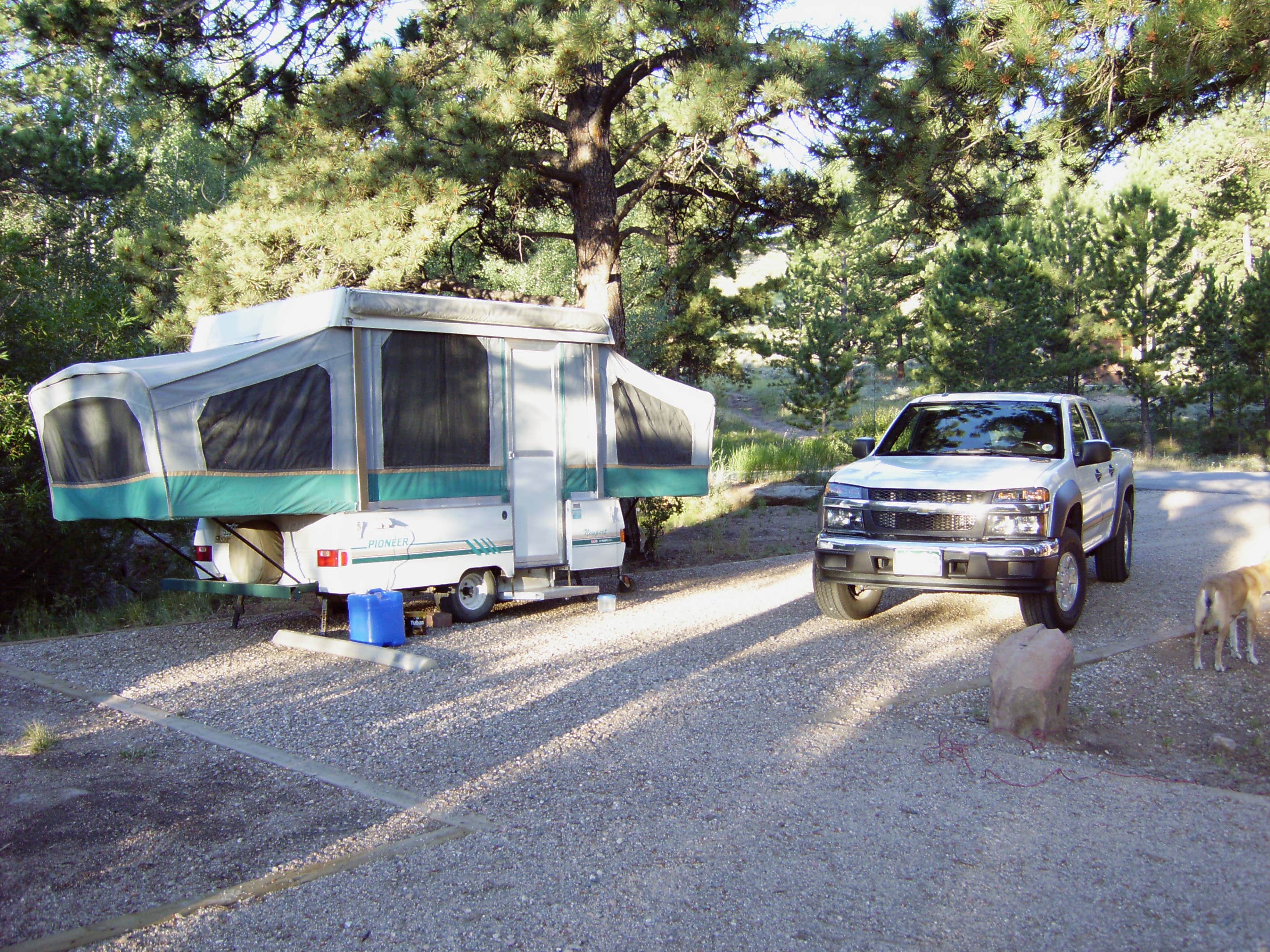 Mark L.'s photo of camping with pets at Dowdy Lake Campground near Red Feather Lakes, CO