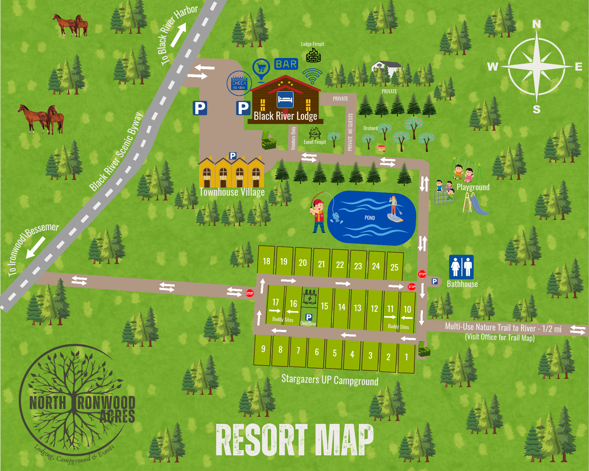 Camping near Black River Harbor Campground: Stargazers U.P. Campground, Ironwood, Michigan