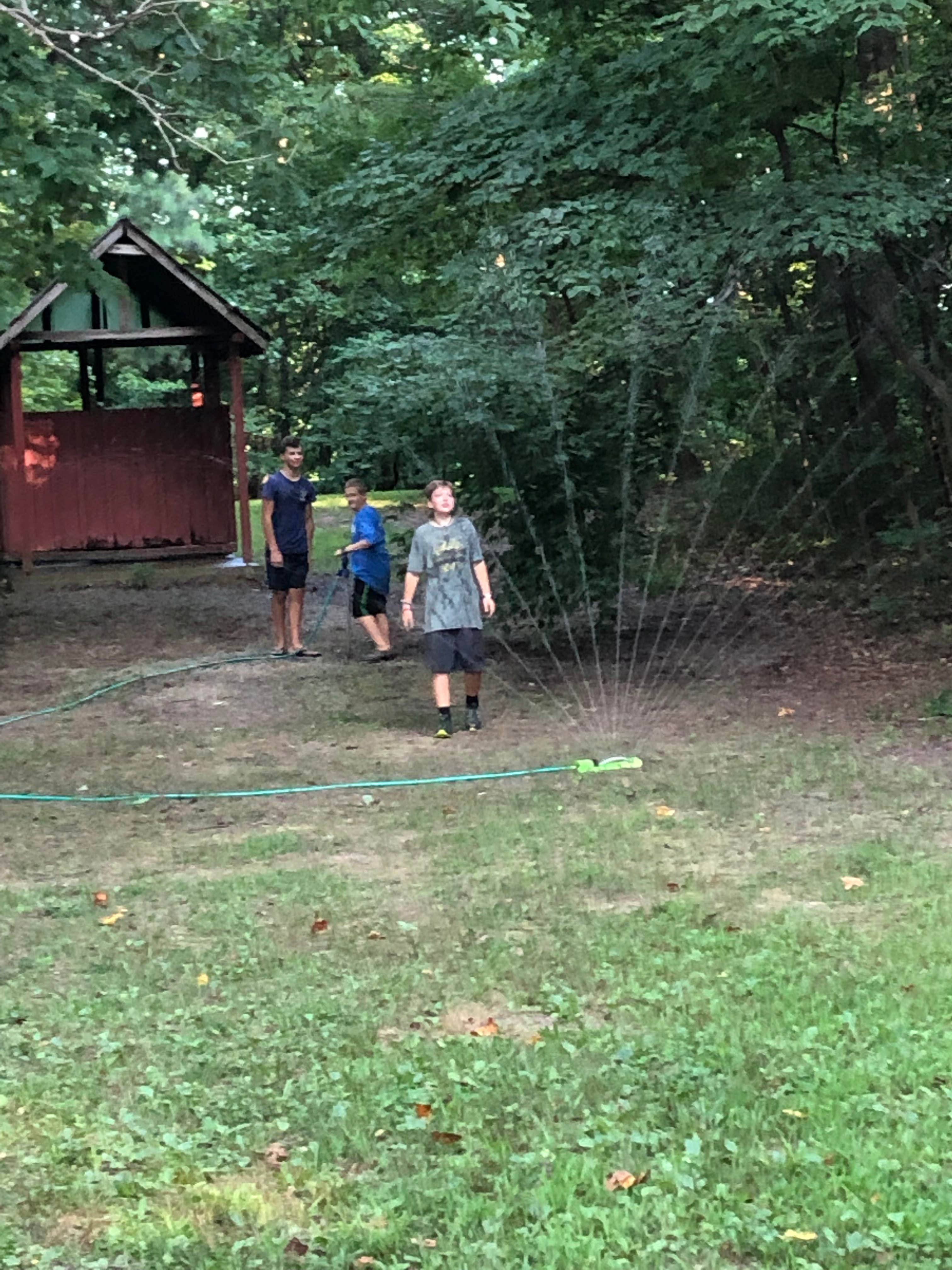 Heather K.'s photo of glamping accommodations at Horine Reservation Camping at Jefferson County Memorial Forest near Union Star, KY