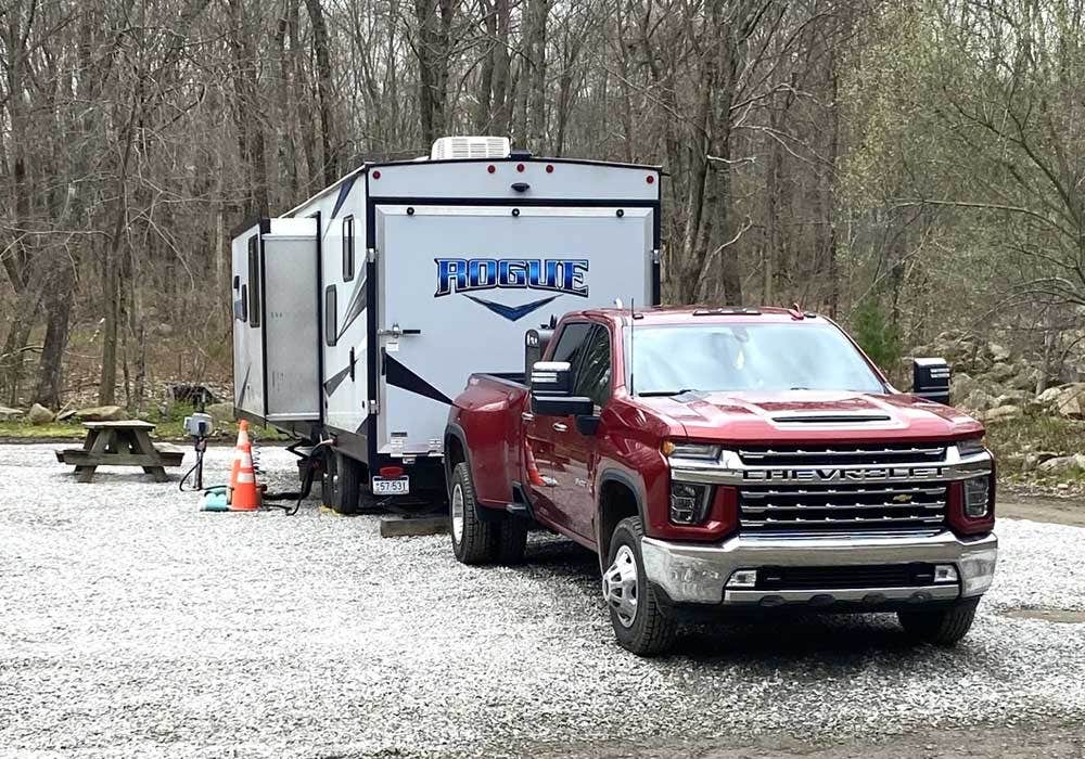 Tye G.&#x27;s photo of rv camping at Douglas Forest RV Resort near West Warwick, RI