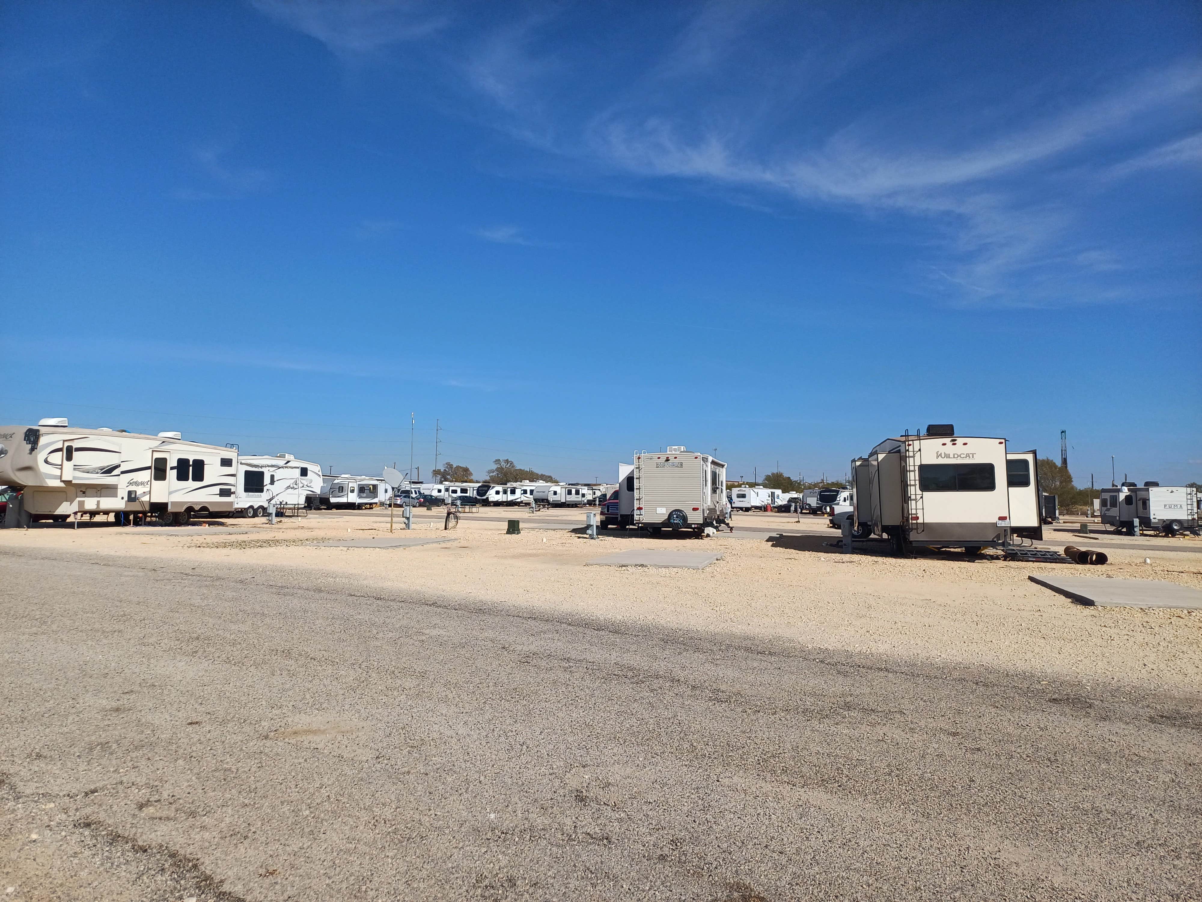 Laura M.'s photo of camping with pets at Hat Creek RV Park near Snyder, TX