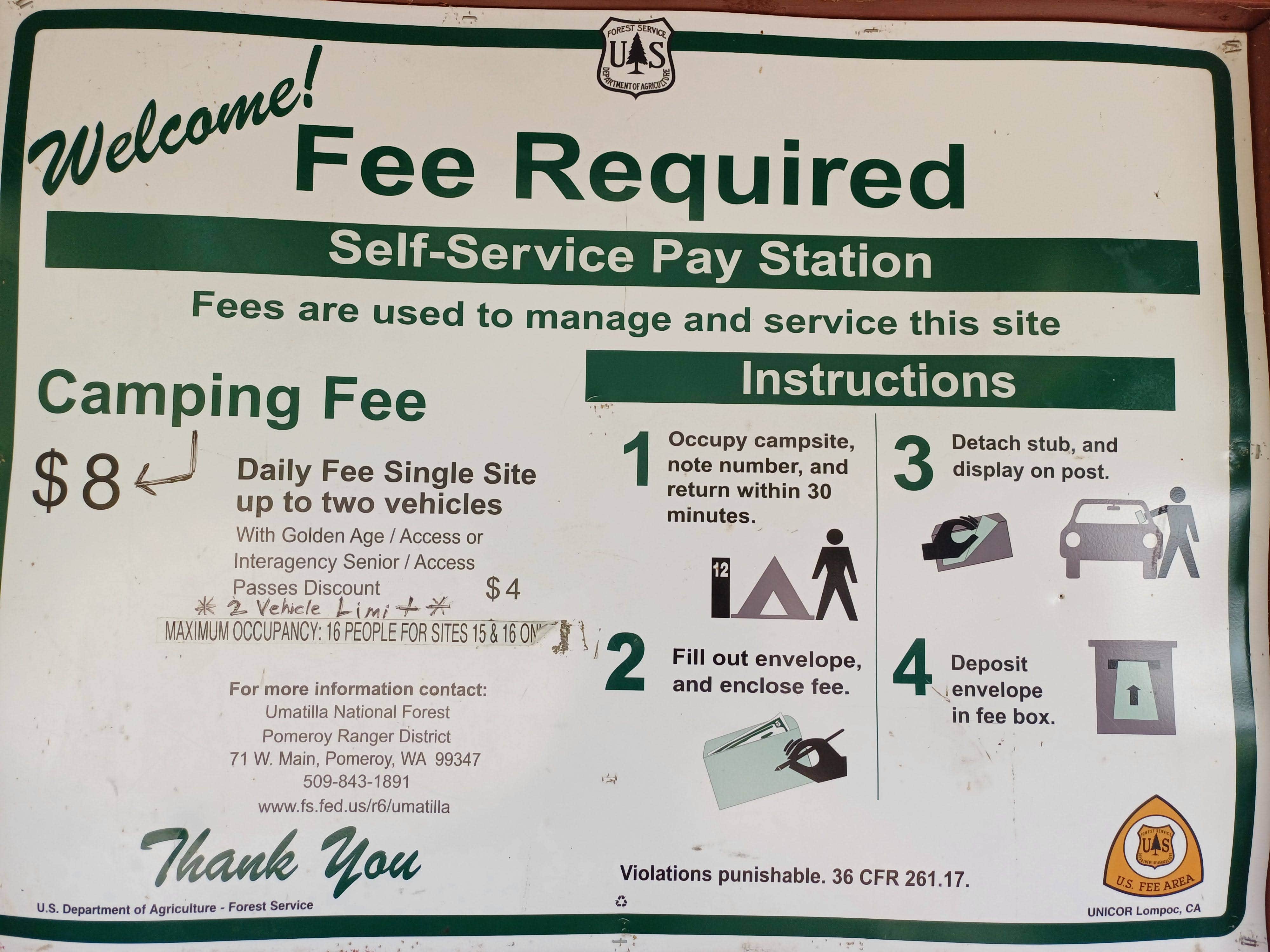 Camper-submitted photo at Tucannon Campground near Dixie, WA