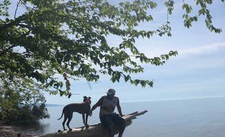 Josh M.'s photo of camping with pets at Presque Isle - Porcupine Mountains State Park near White Pine, MI