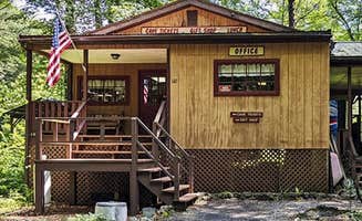 Dave W.'s photo of a cabin at Woodward Cave Campground near Cogan Station, PA