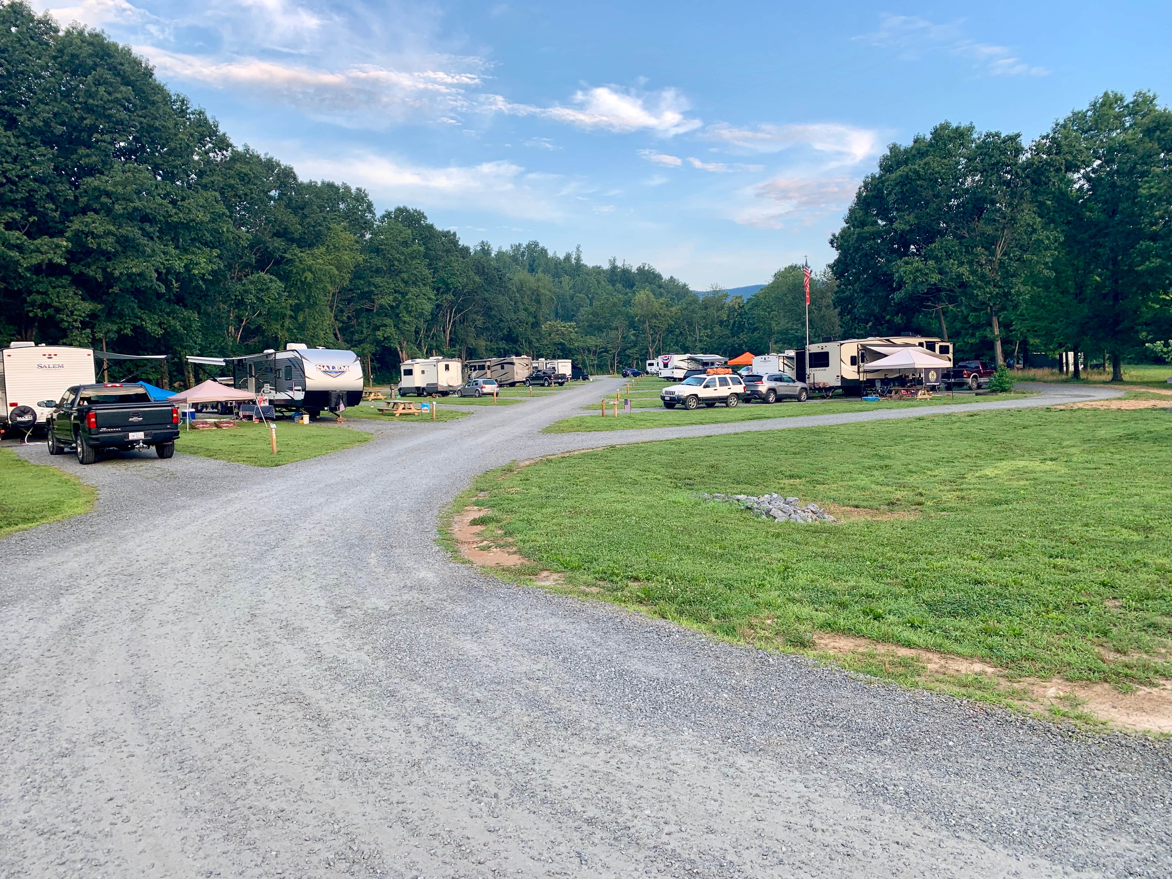 Steve V.'s photo of rv camping at Devils Backbone Camp near Wingina, VA