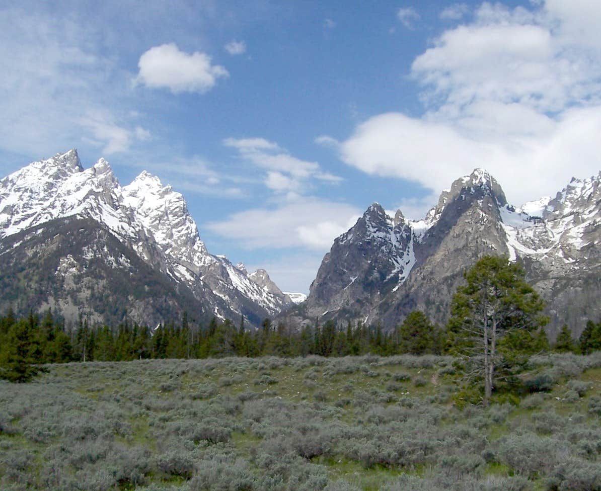 Robin H.'s photo of a dispersed camping area at Spread Creek Dispersed Campground near Alta, WY