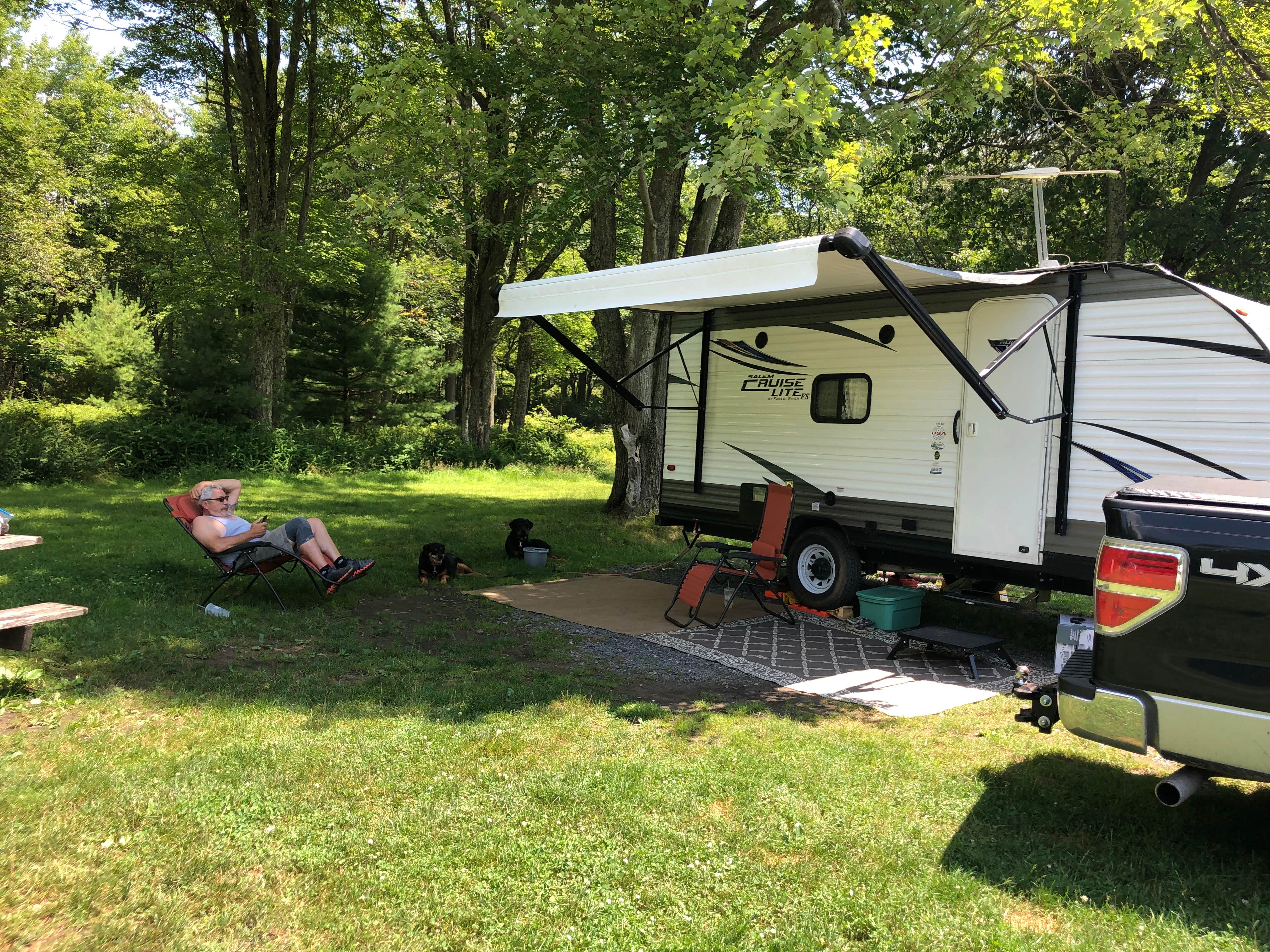 Shirley M.'s photo of rv camping at Hickory Run State Park Campground near Conyngham, PA
