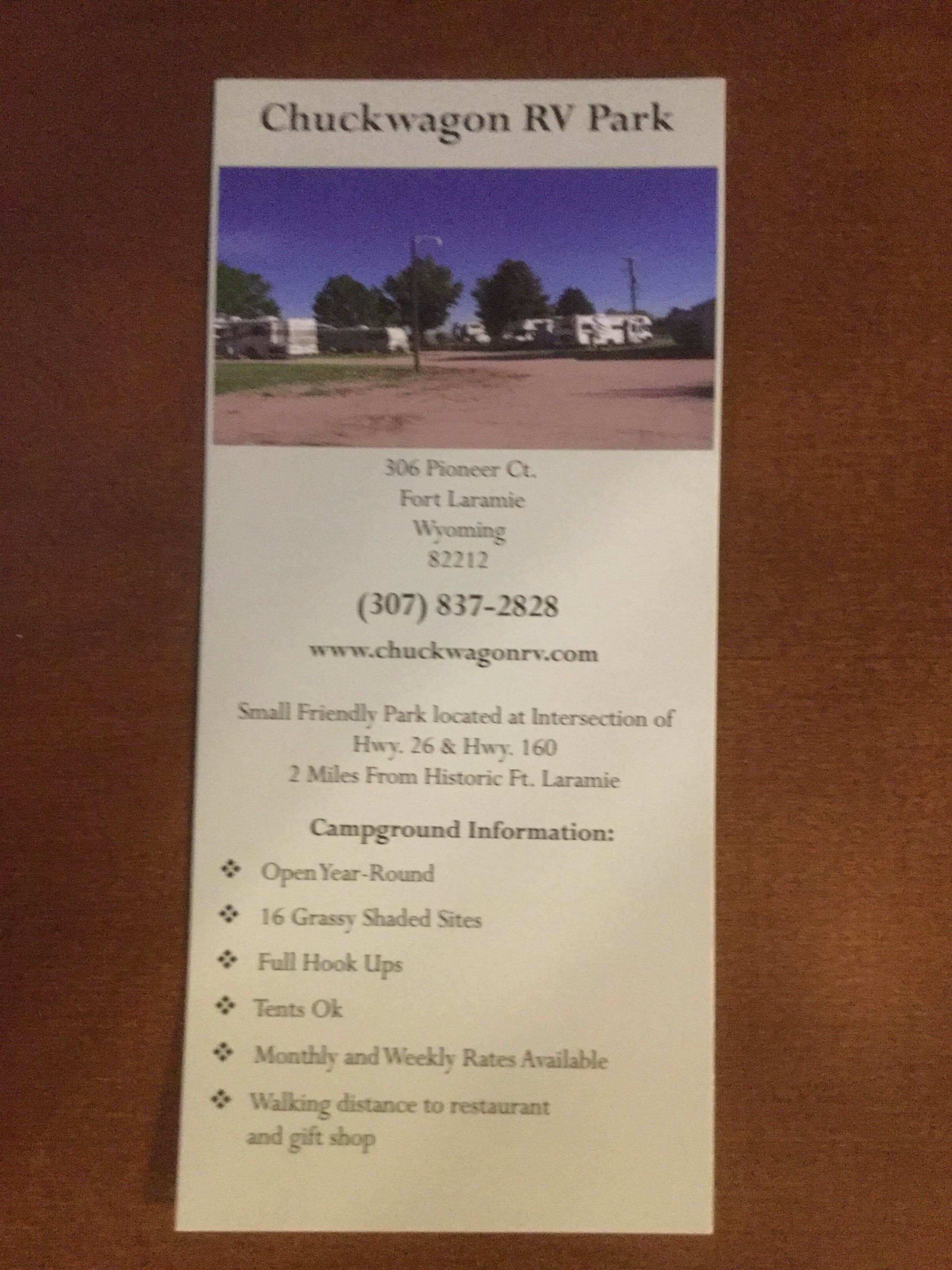 Camper-submitted photo at Chuck Wagon RV Park near Lingle, WY