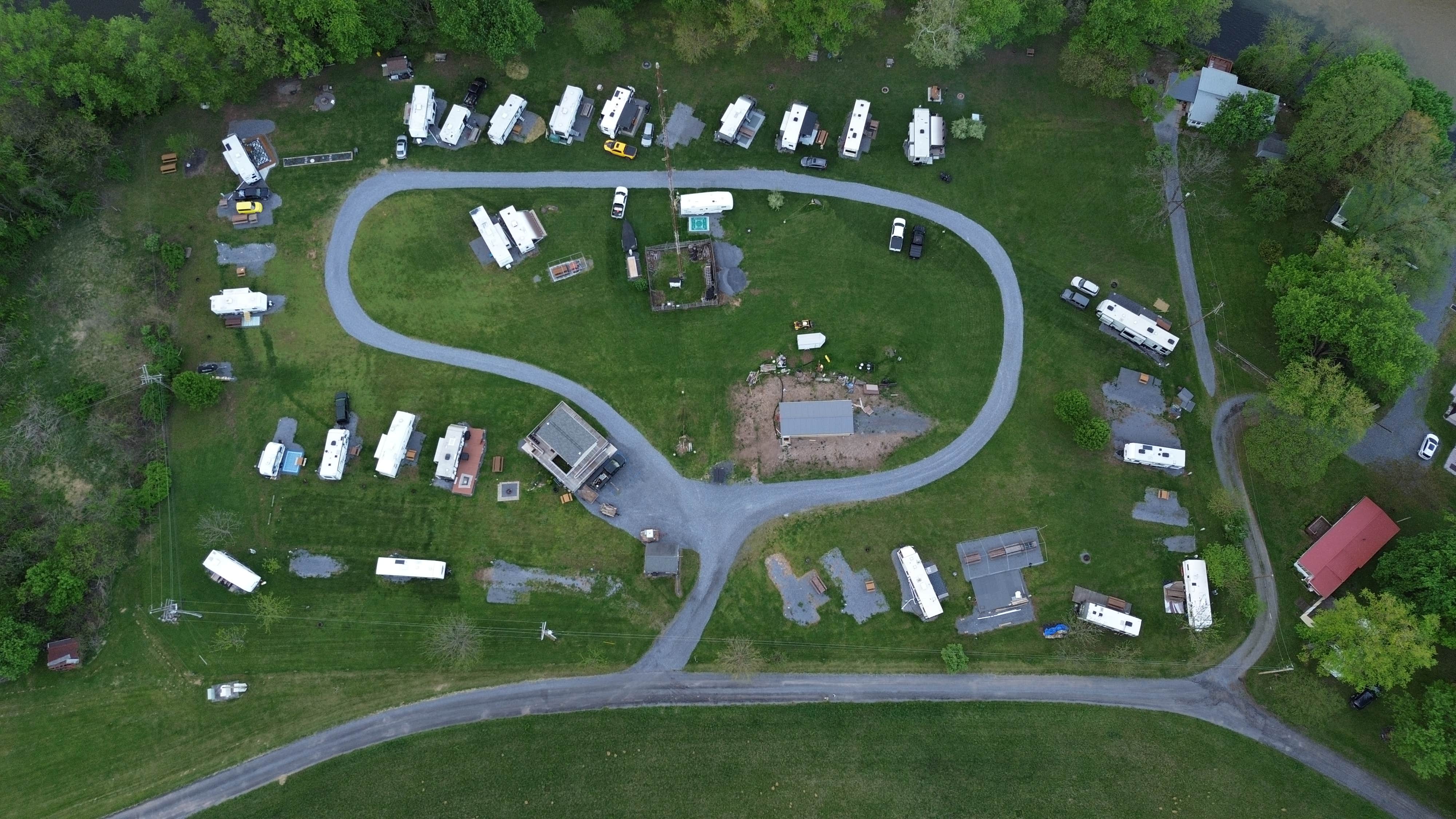 Camping near Long Acres on Clover Creek: Riverbank Campground, Mill Creek, Pennsylvania