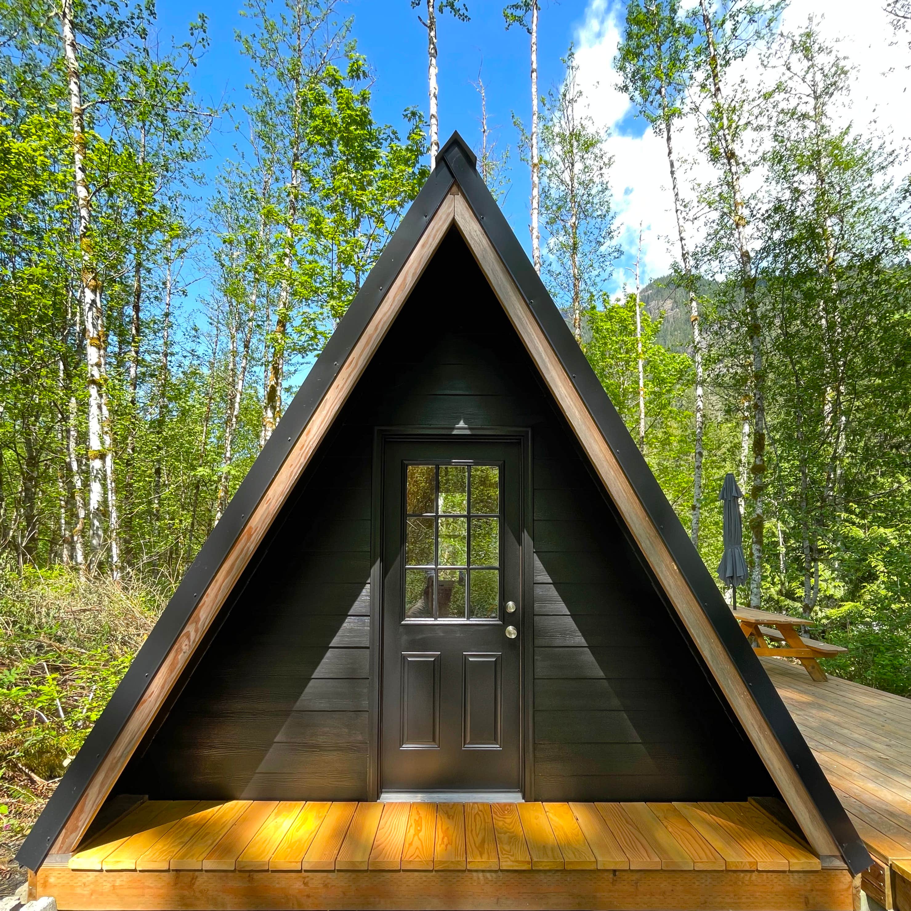 Devon D.'s photo of a cabin at Little A-Frame on Cascade River near Mt. Baker-Snoqualmie National Forest