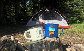 Carrie C.'s photo of tent camping at Spring Creek Trailhead near Big Piney, WY