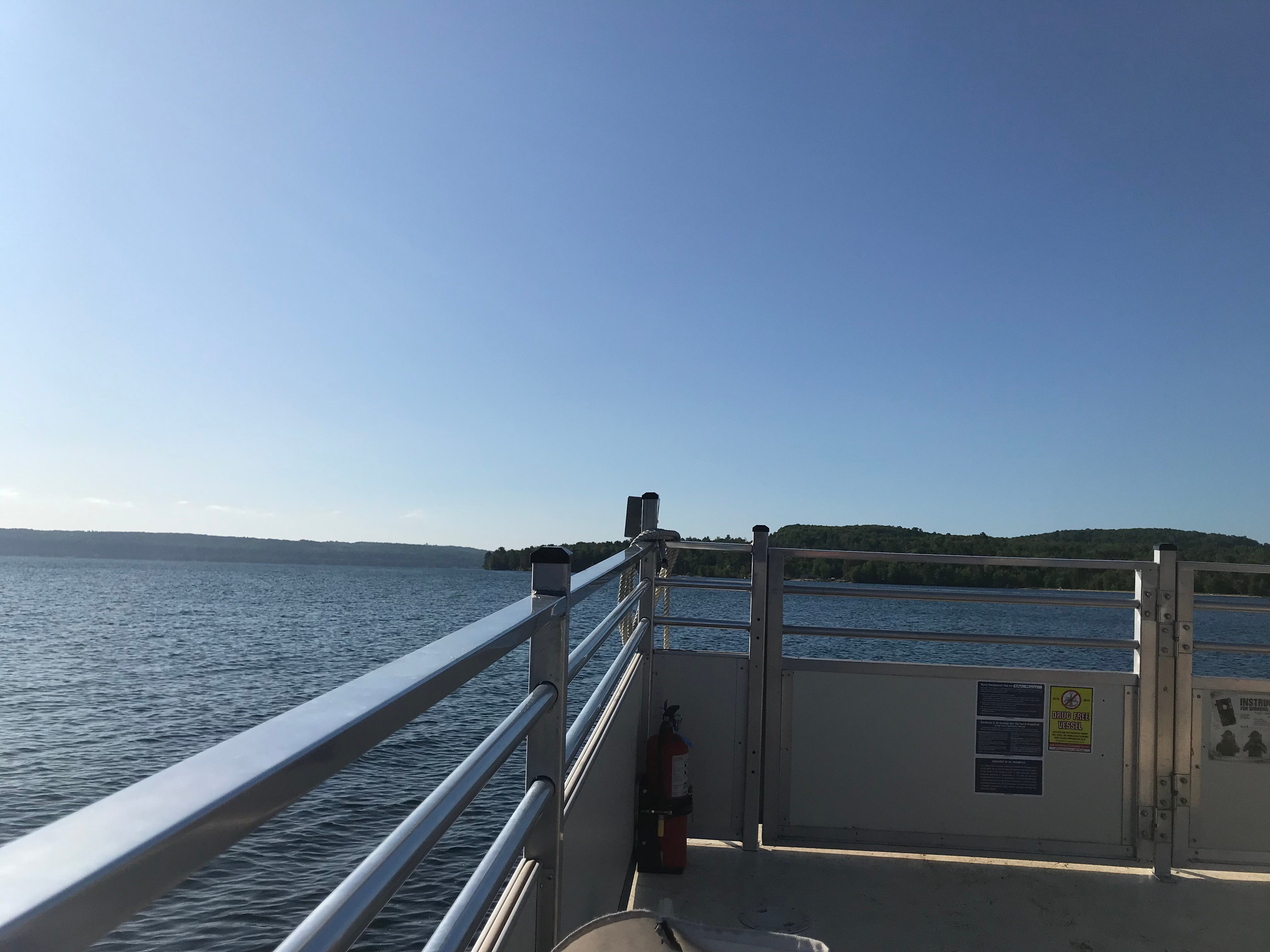 Ferry back to munising - Cost for Ferry is $20 which includes to the island and back and includes $5 recreational fee. Ride is approximately 2 minutes and runs every hour on the hour.