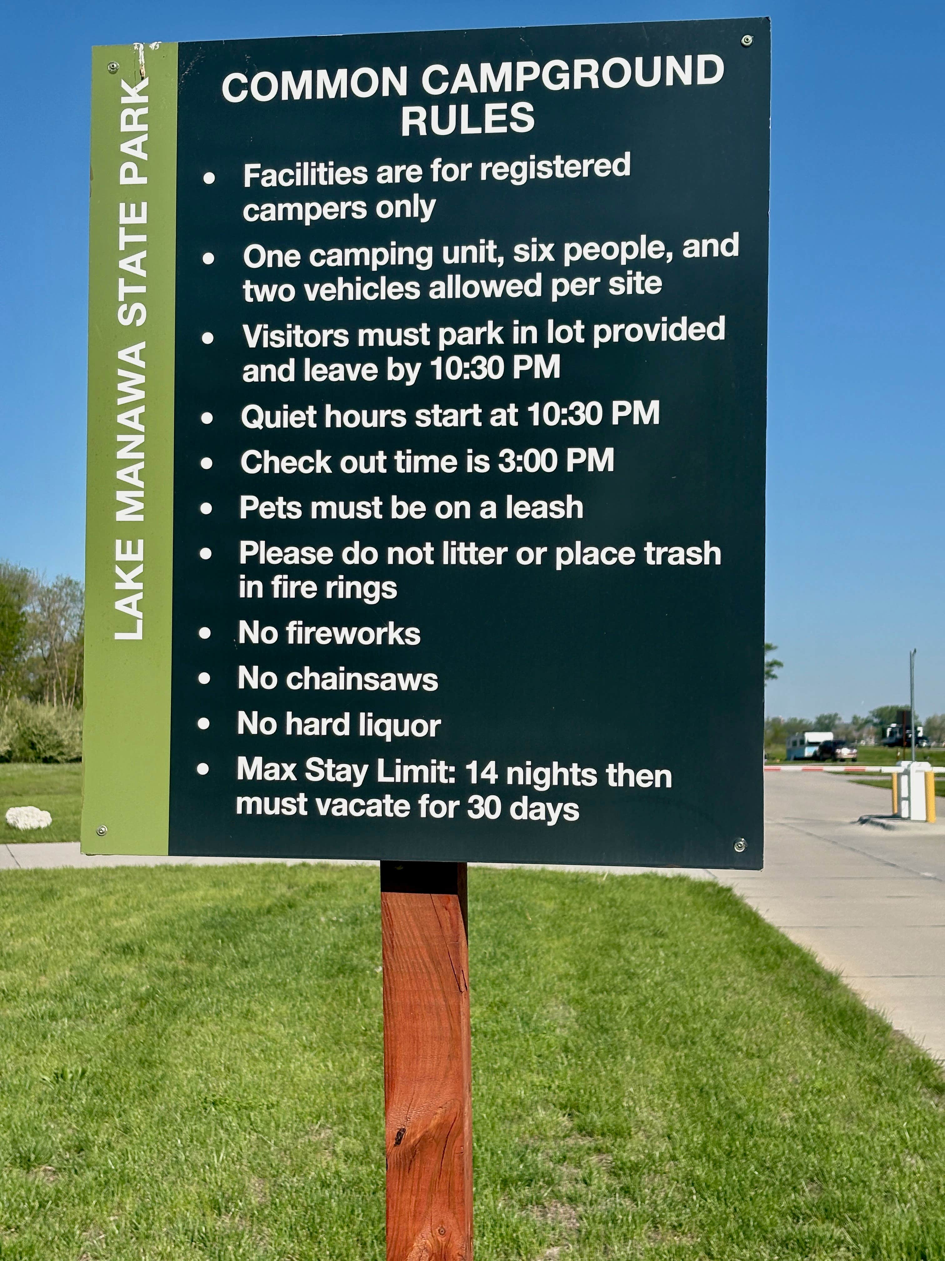 Camper-submitted photo at Lake Manawa State Park Campground near Council Bluffs, IA