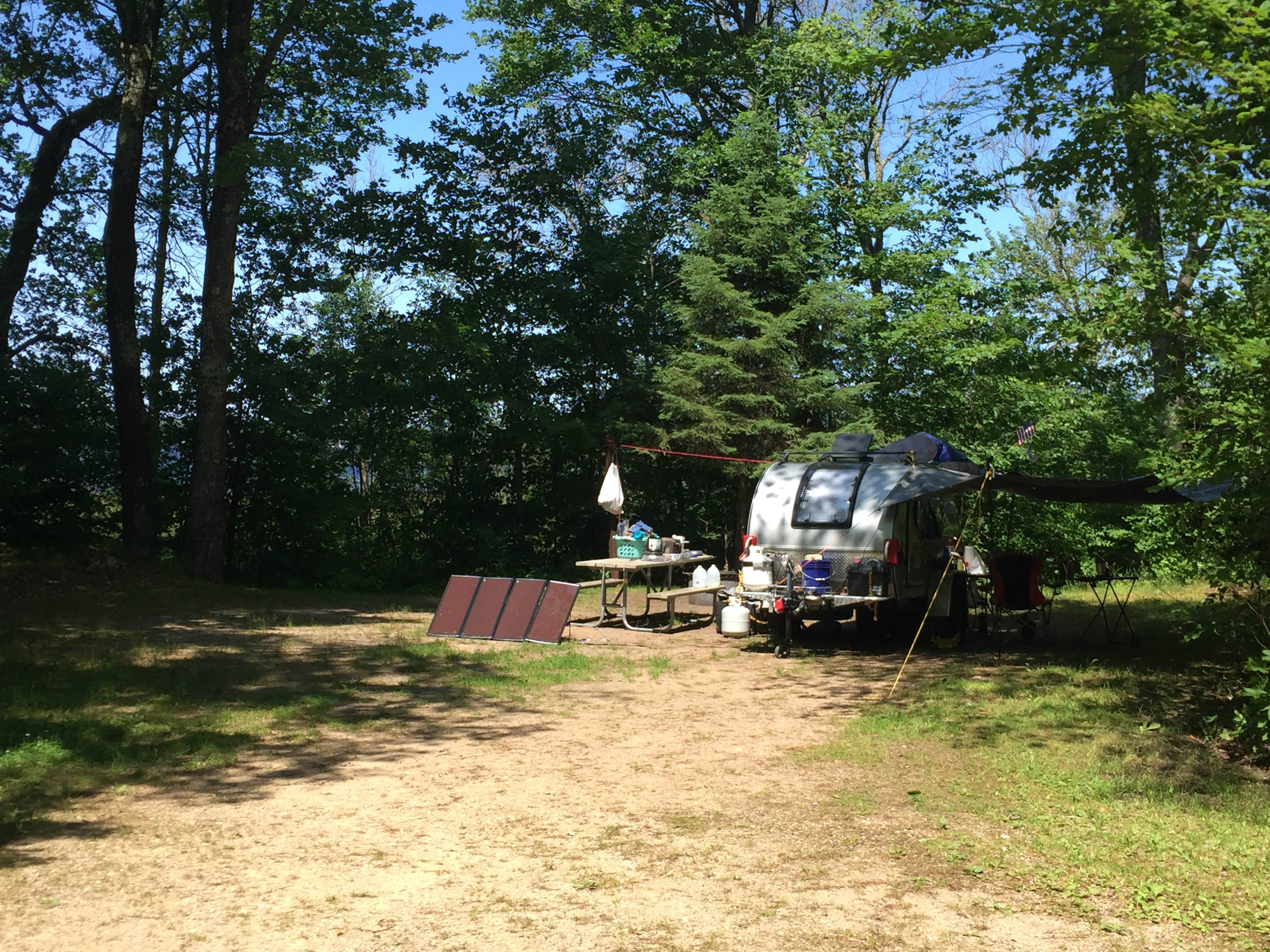 Amy K.'s photo of rv camping at Au Train Lake Campground near Gwinn, MI