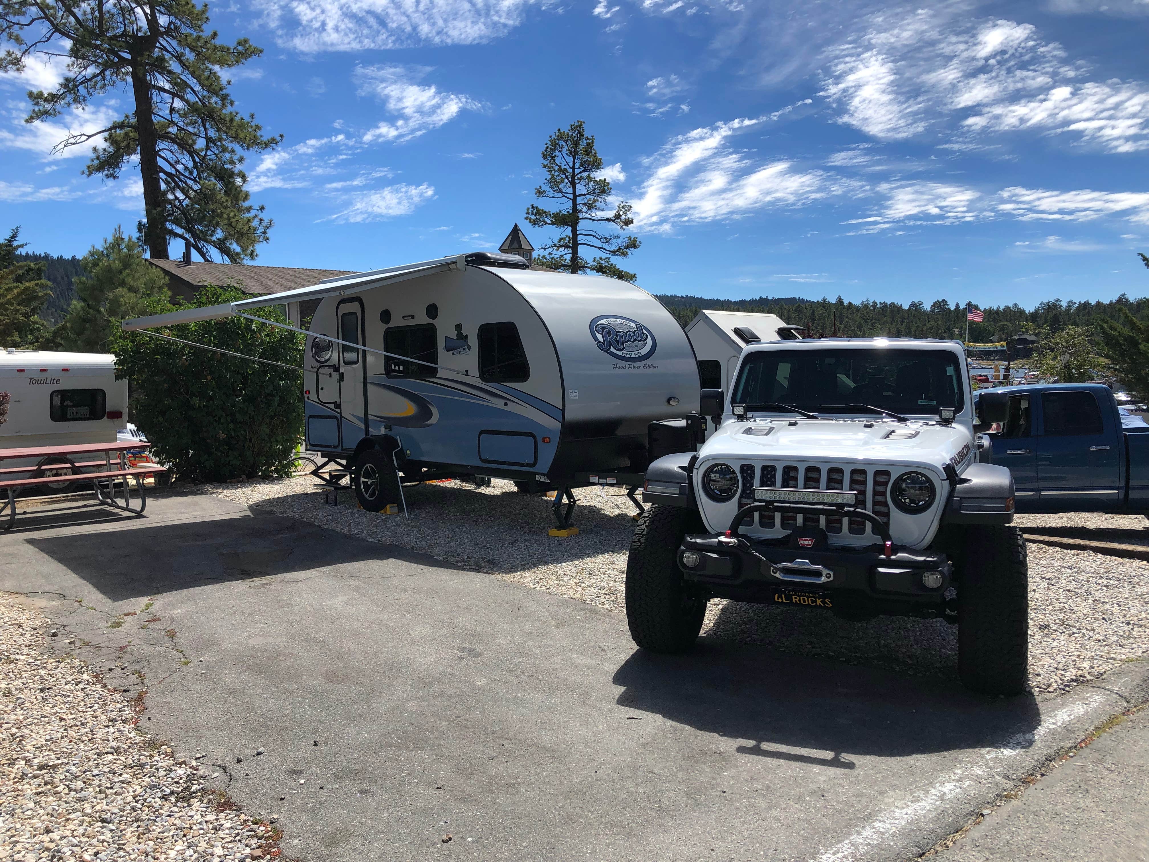 Mike R.'s photo of rv camping at Holloway's Marina & RV Park near Running Springs, CA