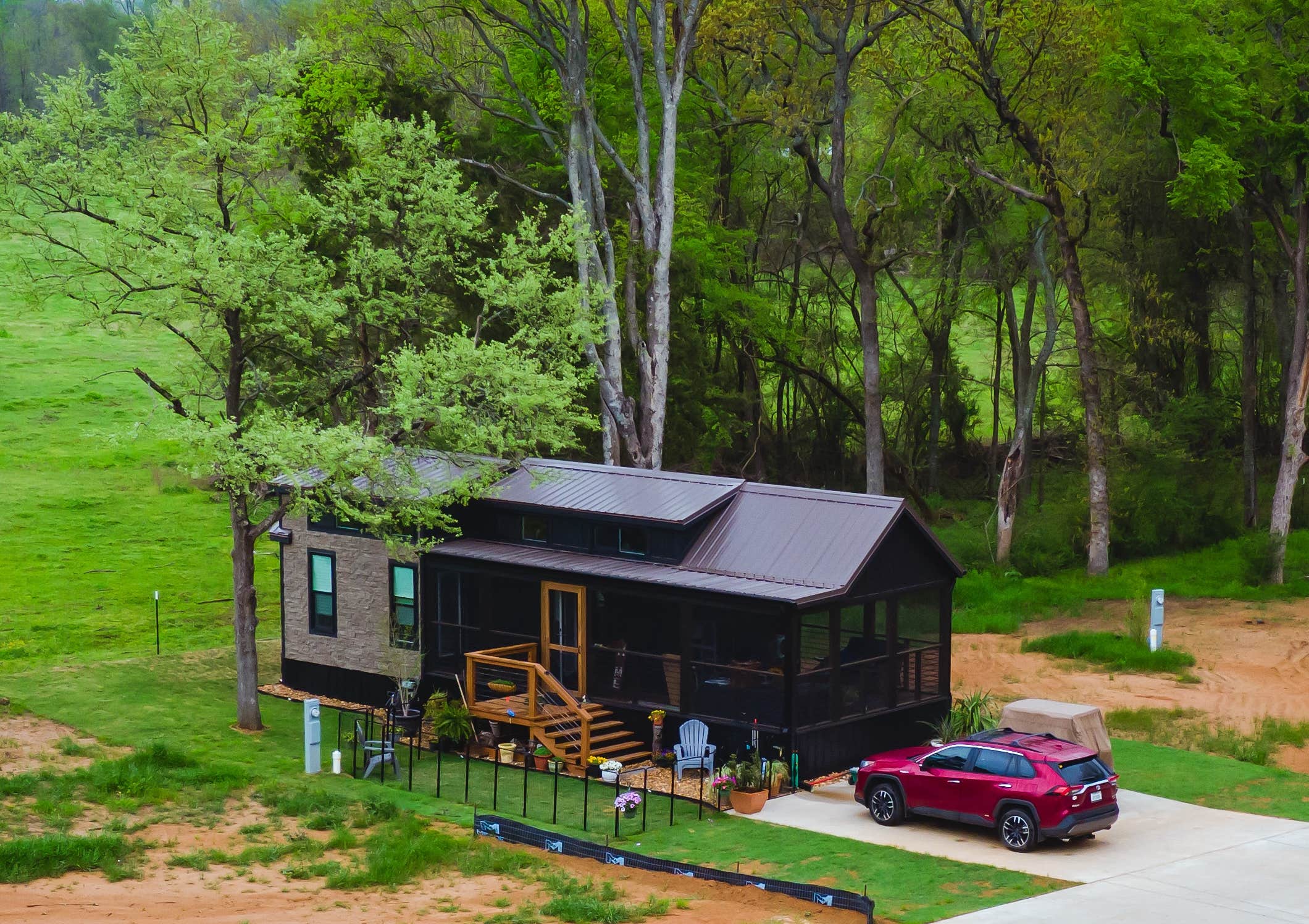 The Oaks O.'s photo of a cabin at The Oaks on 37 Tiny Homes & RV Resort near Lake O' The Pines
