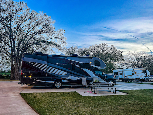 The Oaks O.'s photo of rv camping at The Oaks on 37 Tiny Homes & RV Resort near Sulphur Springs, TX