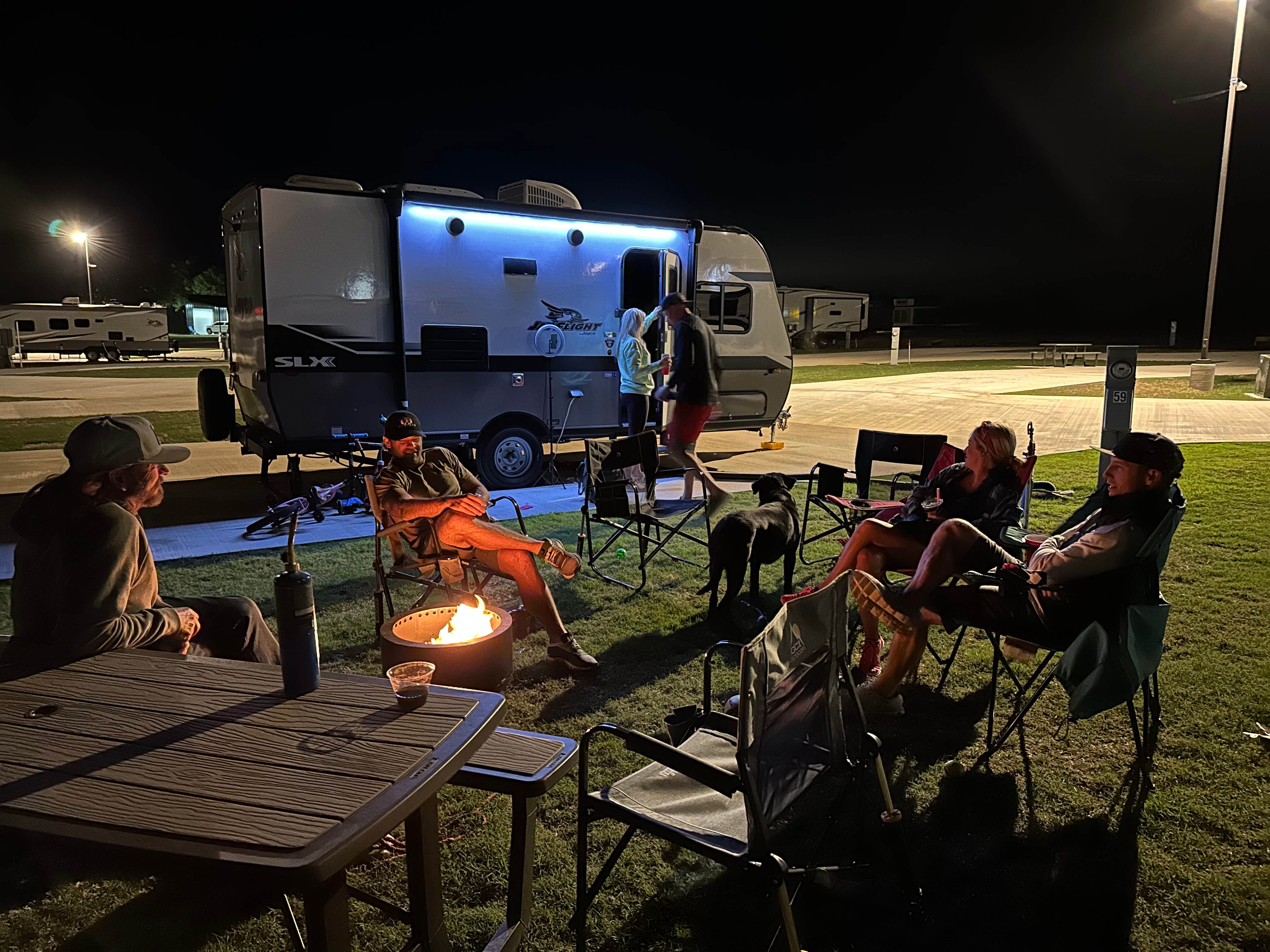 The Oaks O.'s photo of rv camping at The Oaks on 37 Tiny Homes & RV Resort near Powderly, TX