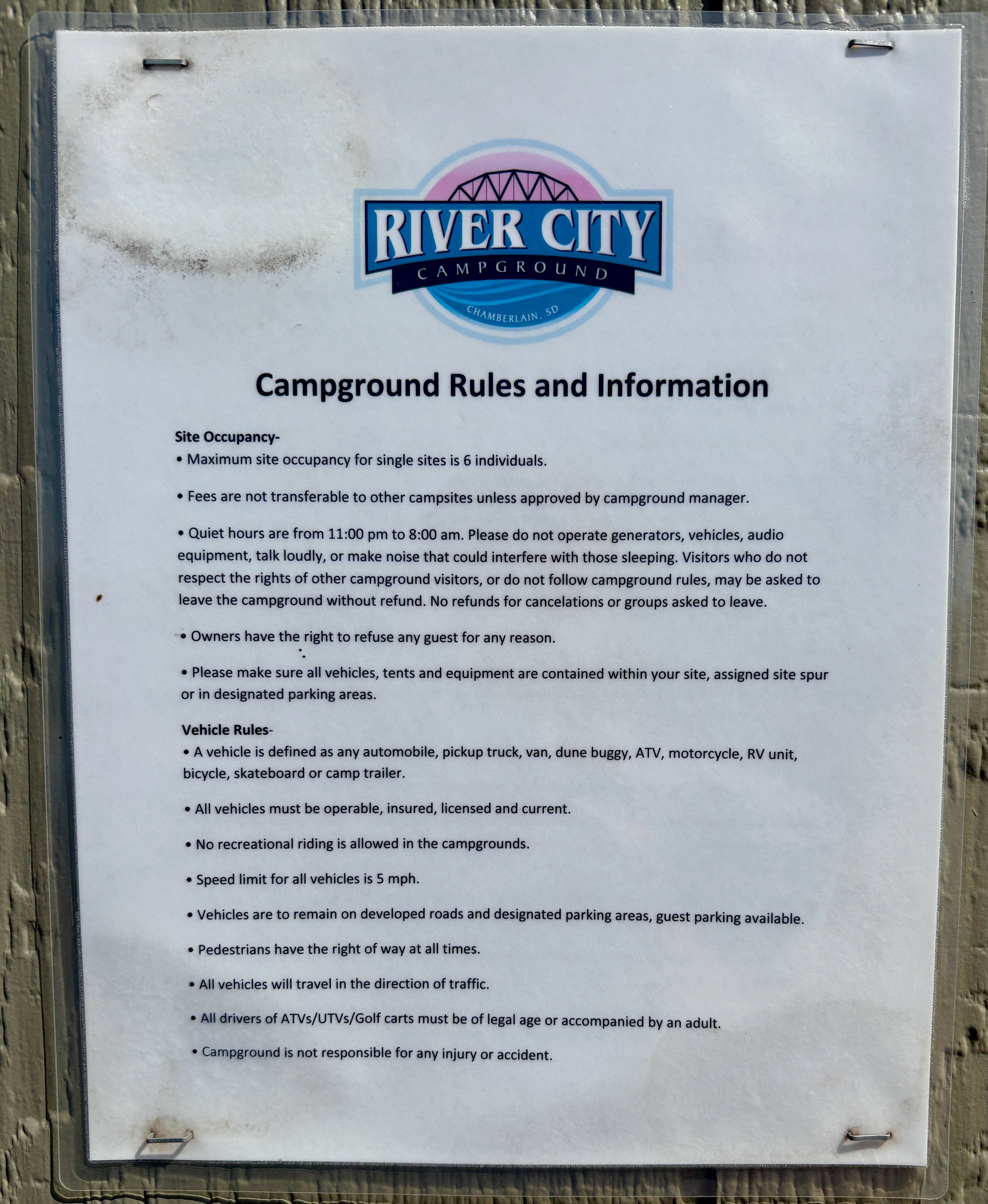 Camper-submitted photo at River City Campground near Chamberlain, SD