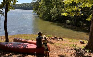 Erica T.'s photo of camping with pets at Hideaway Cove near Opelika, AL