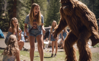 jesse H.'s photo of camping with pets at Musick Creek Falls near Sierra National Forest