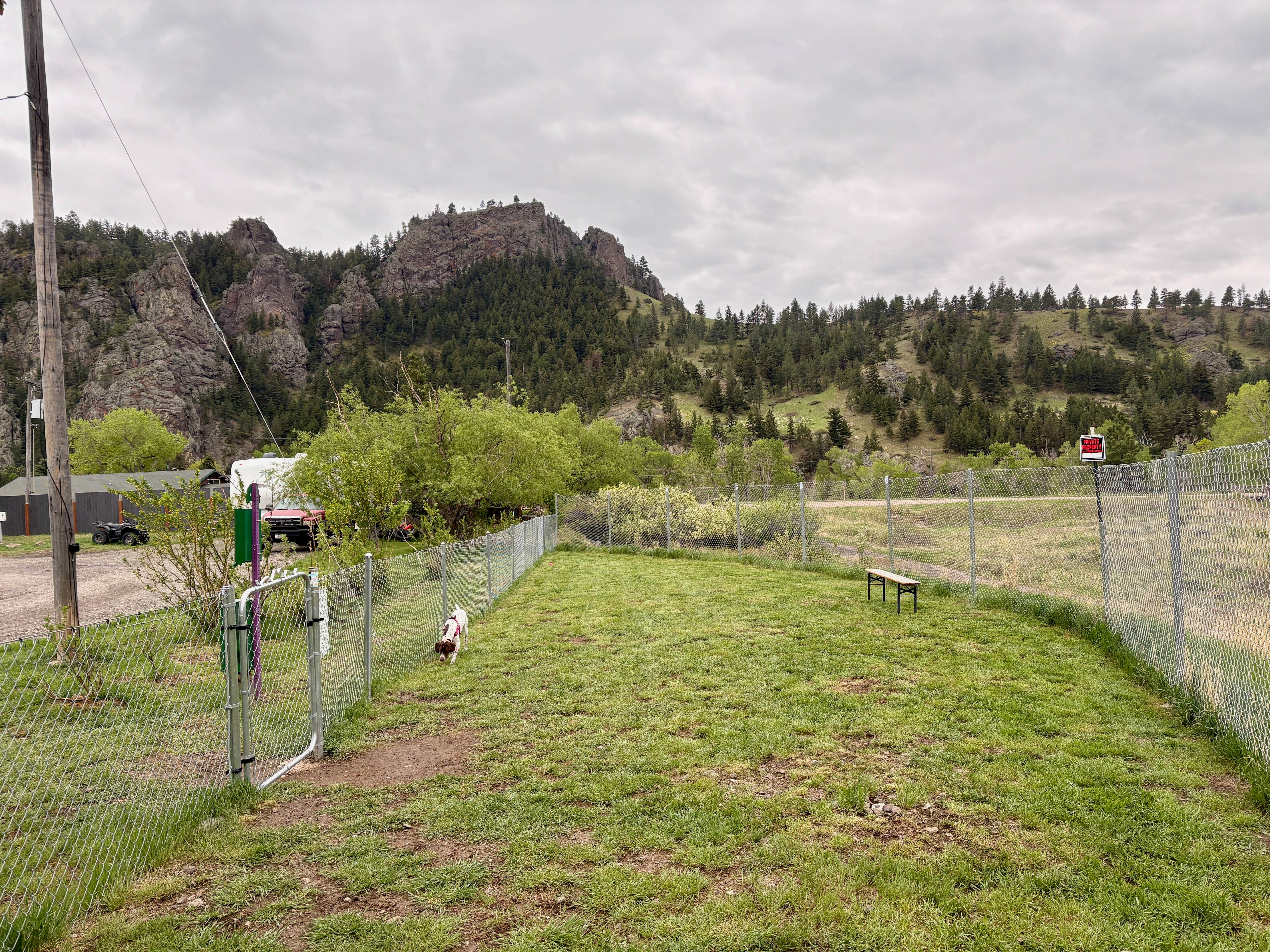 MickandKarla W.'s photo of camping with pets at Prewett Creek RV Park near Choteau, MT