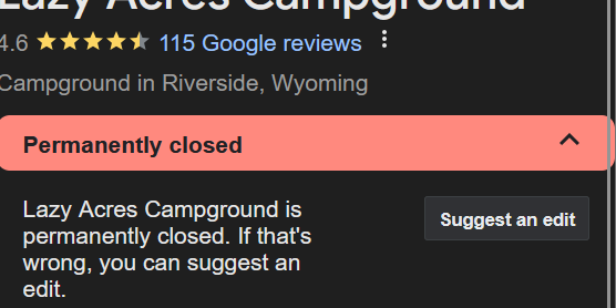 Camper submitted image from Lazy Acres Campground and Motel