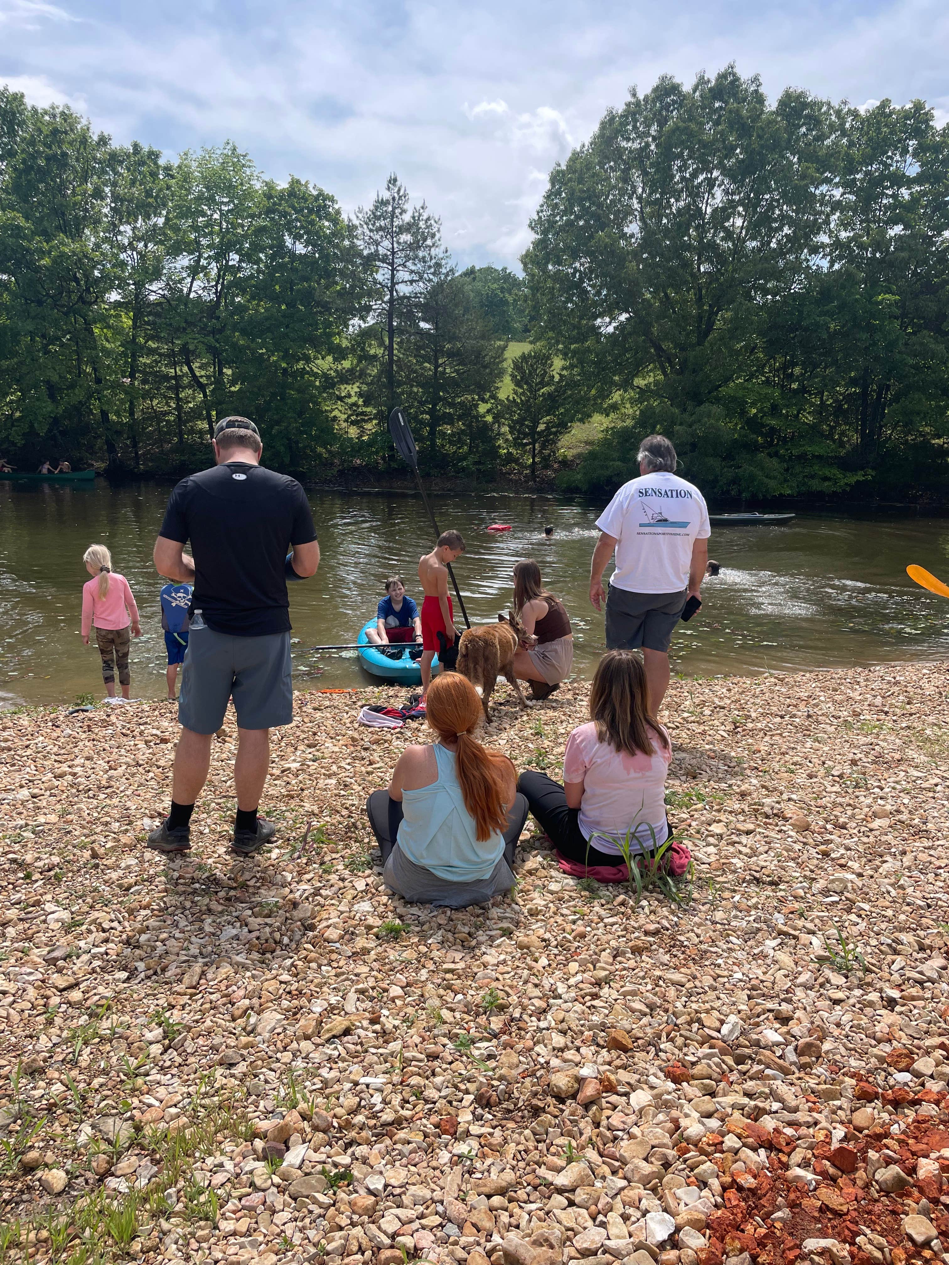 Jon J.'s photo of camping with pets at Grassy Road Cabins and Camping near Harriet, AR
