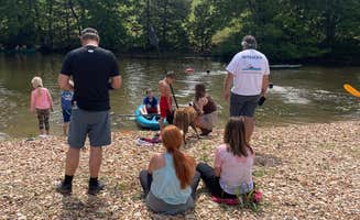 Jon J.'s photo of camping with pets at Grassy Road Cabins and Camping near Harriet, AR
