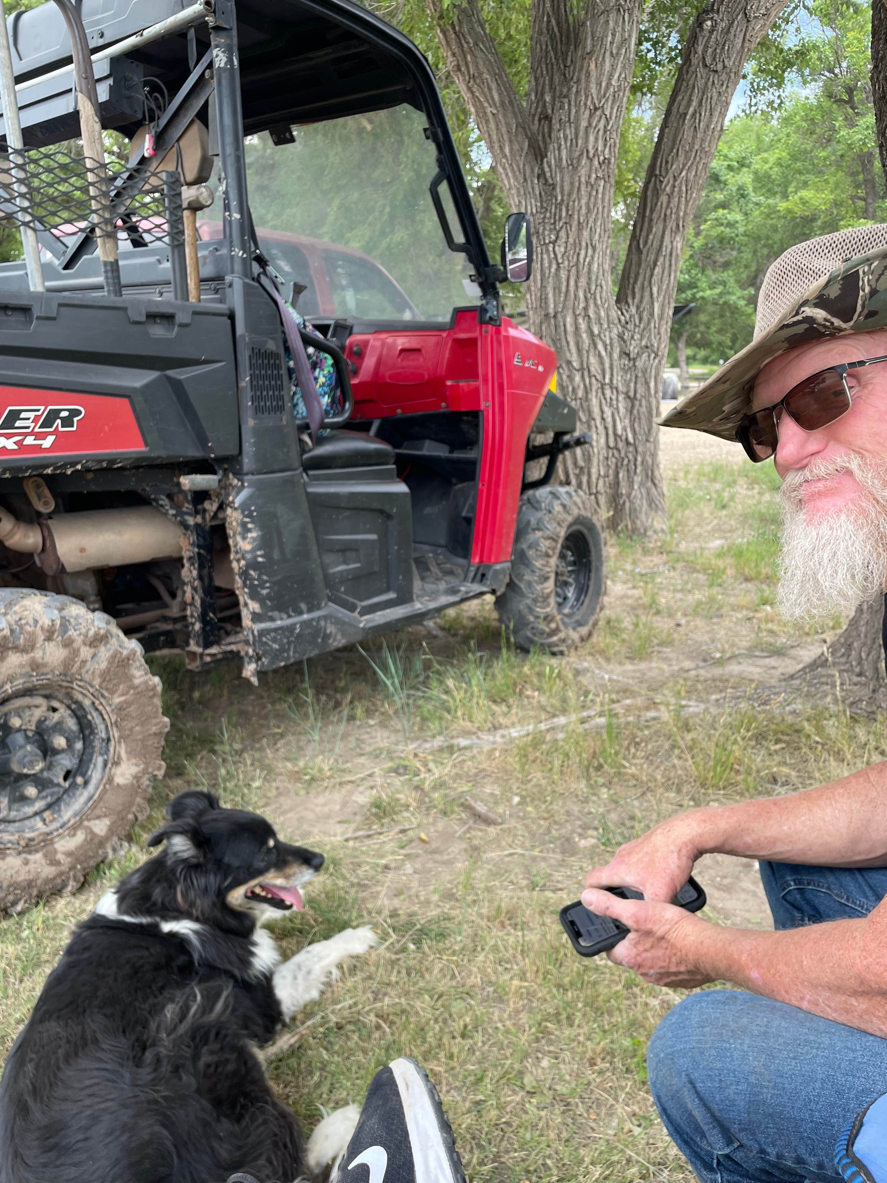Bj H.'s photo of camping with pets at Lake McClellan Campground near McClellan Creek National Grassland