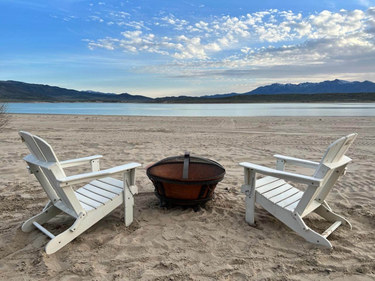 Camper-submitted photo at Sandy Beach at Yuba Lake near Levan, UT