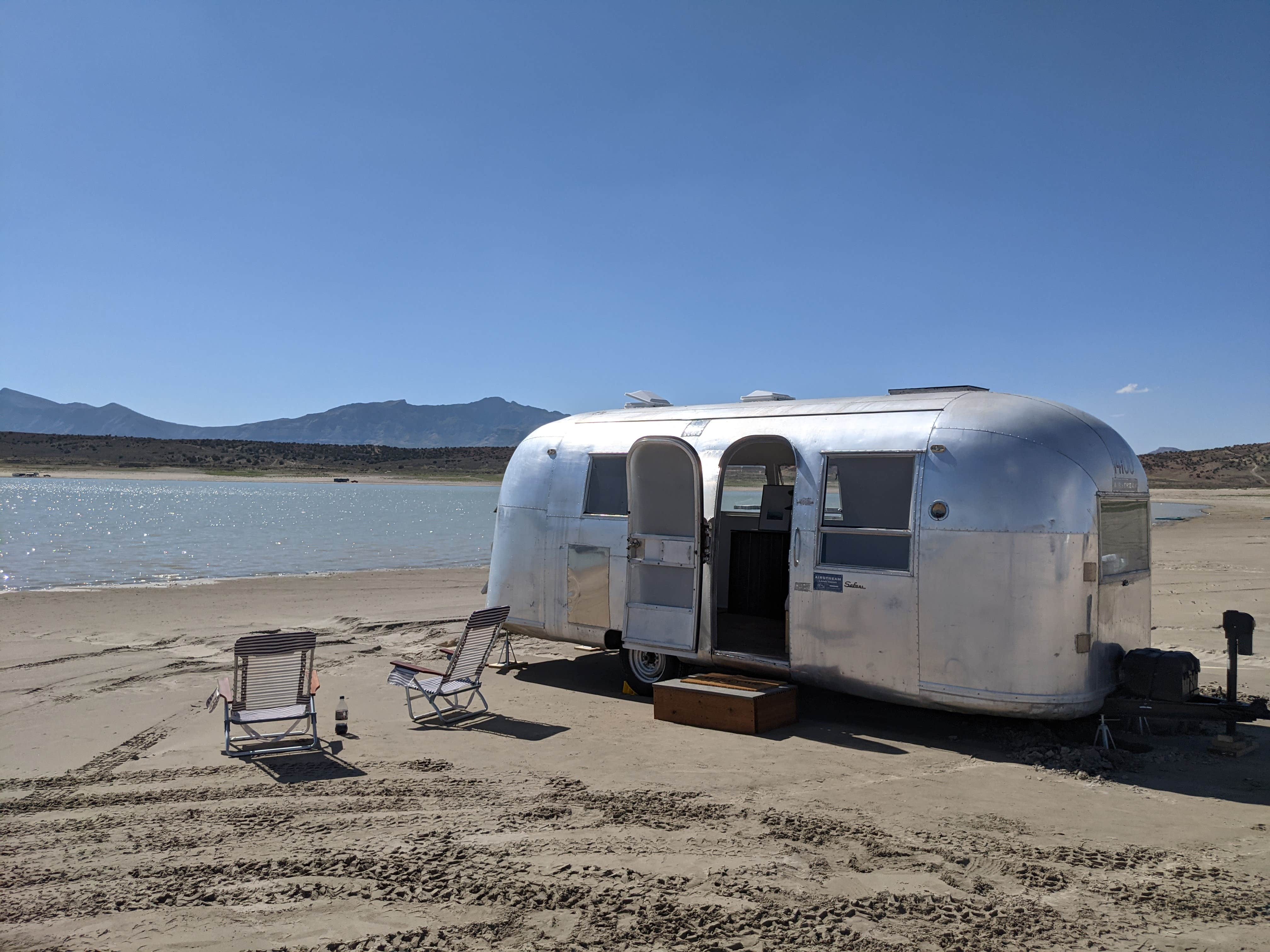 Camper-submitted photo at Sandy Beach at Yuba Lake near Levan, UT