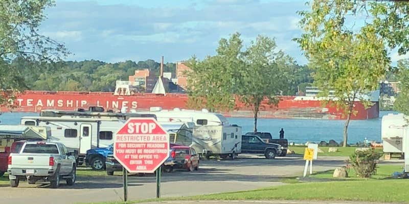 Camper submitted image from Soo Locks Campground
