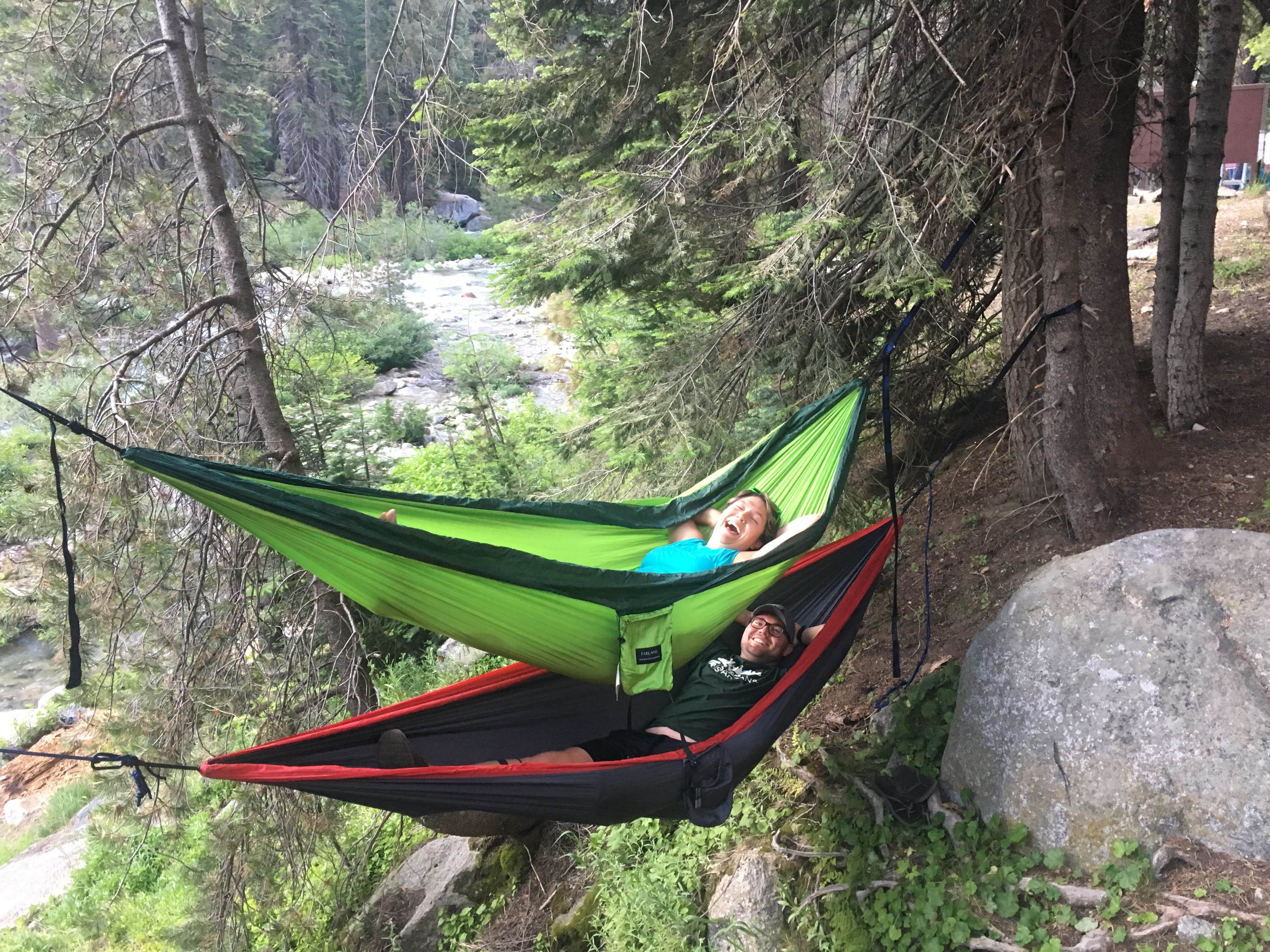 Hammock life at the campground.