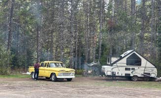 brendan's photo of a dispersed camping area at Trillium Lake Airstrip Dispersed near Tygh Valley, OR
