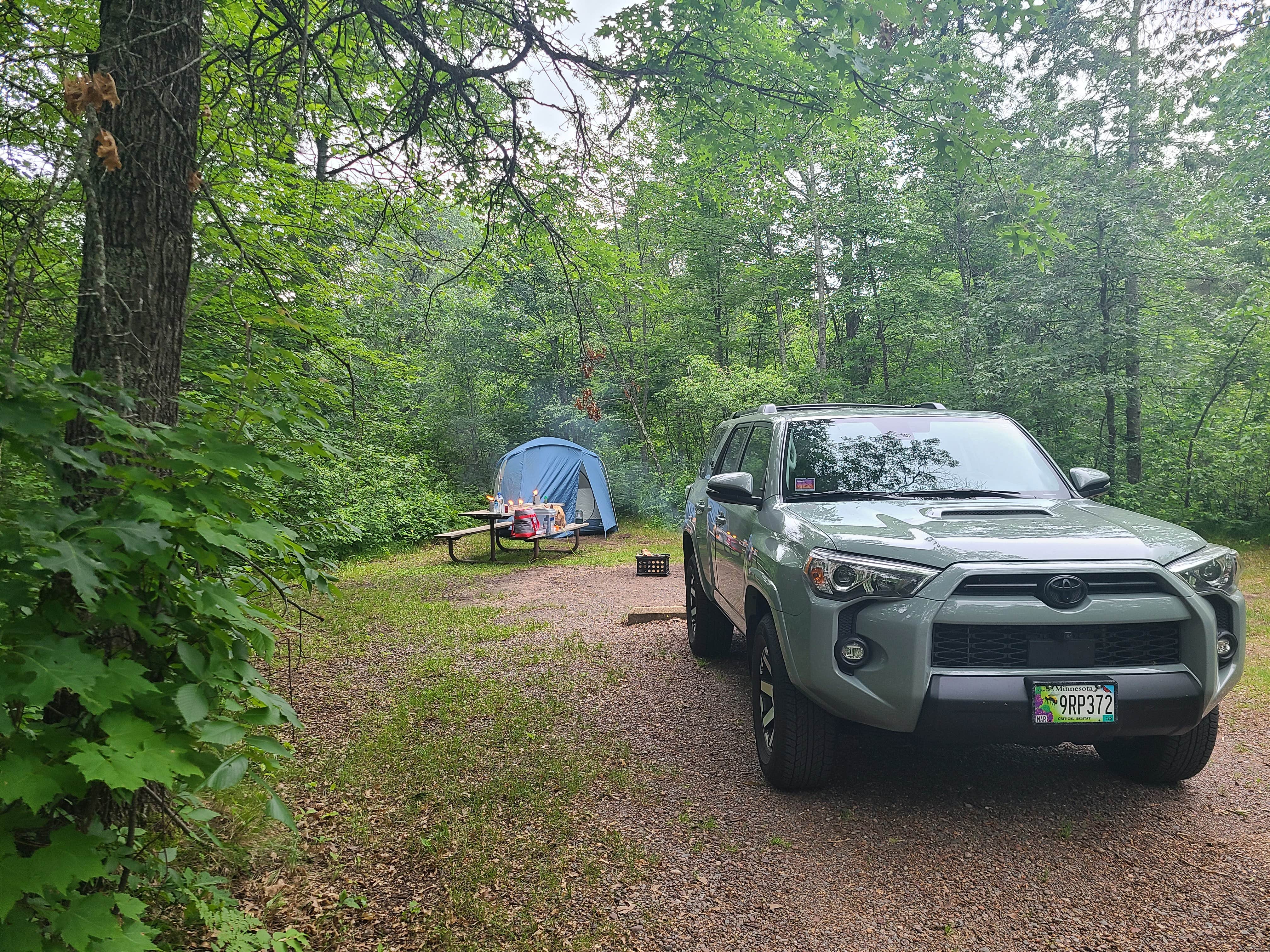 Tori K.'s photo at Old Logging Trail Campground — St. Croix State Park near Saint Croix National Scenic River