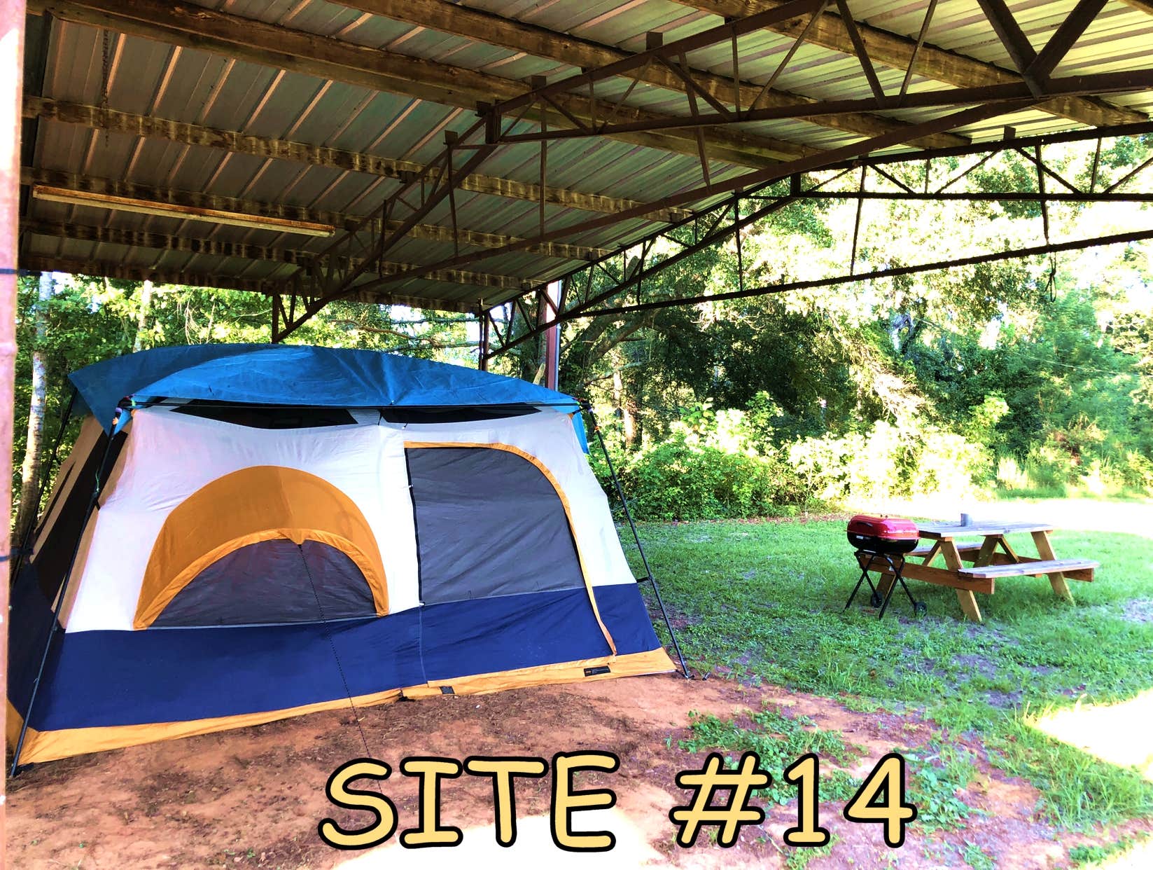 Scott P.'s photo of tent camping at Black River Campsite near Crystal Springs, MS