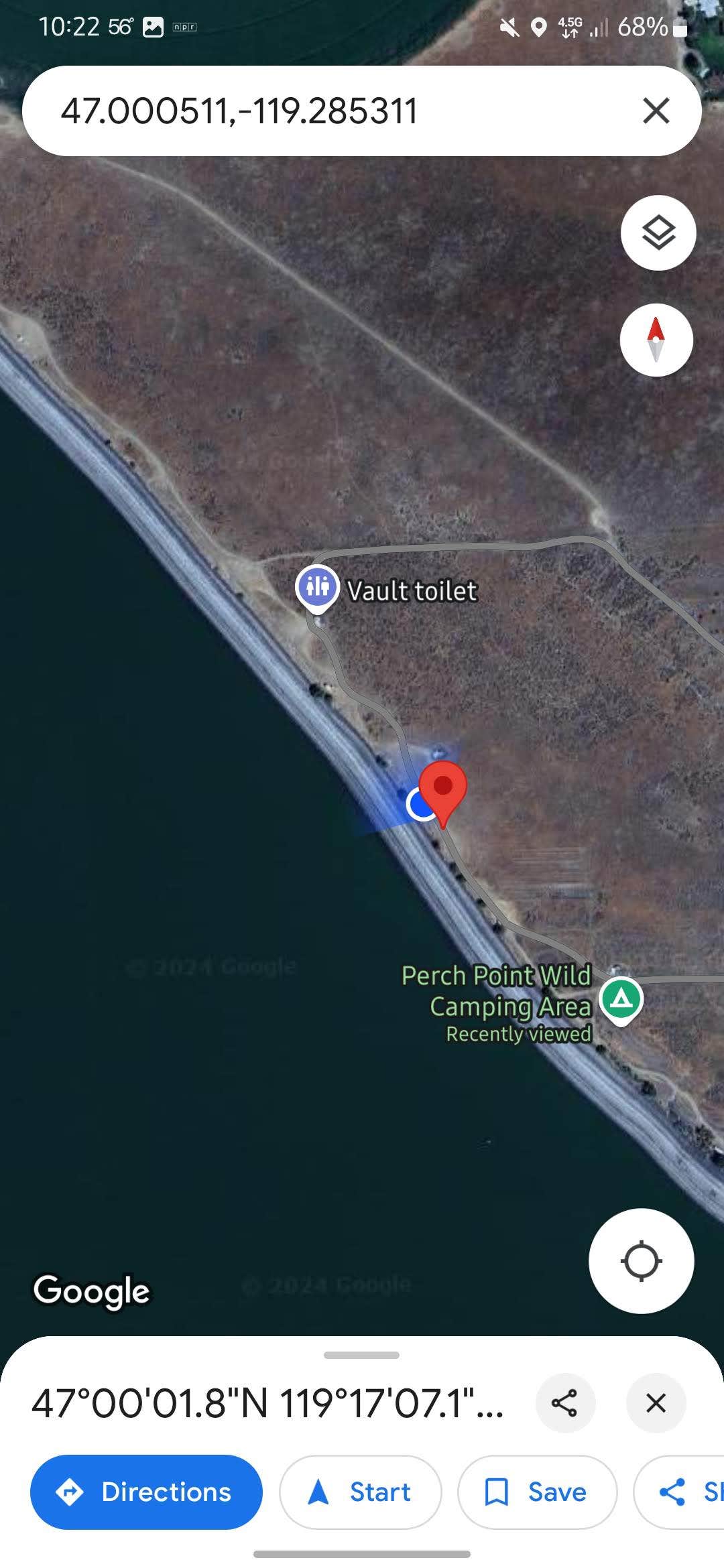 Camper-submitted photo at Perch Point Wild Camping Area near Vantage, WA