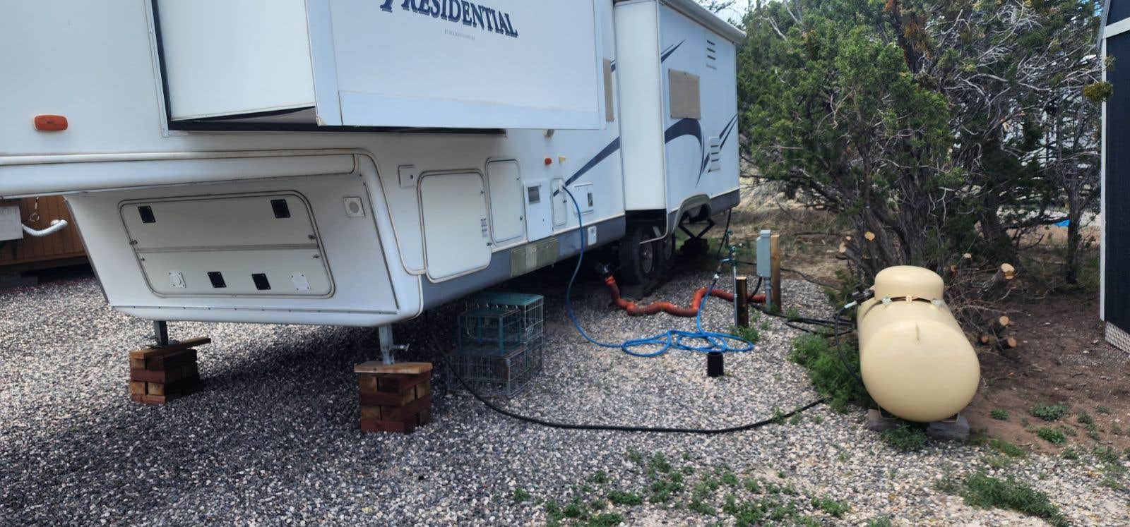 Caylee H.'s photo of rv camping at Come Back Ranch Animal Sanctuary RV Parking near Alpine, AZ