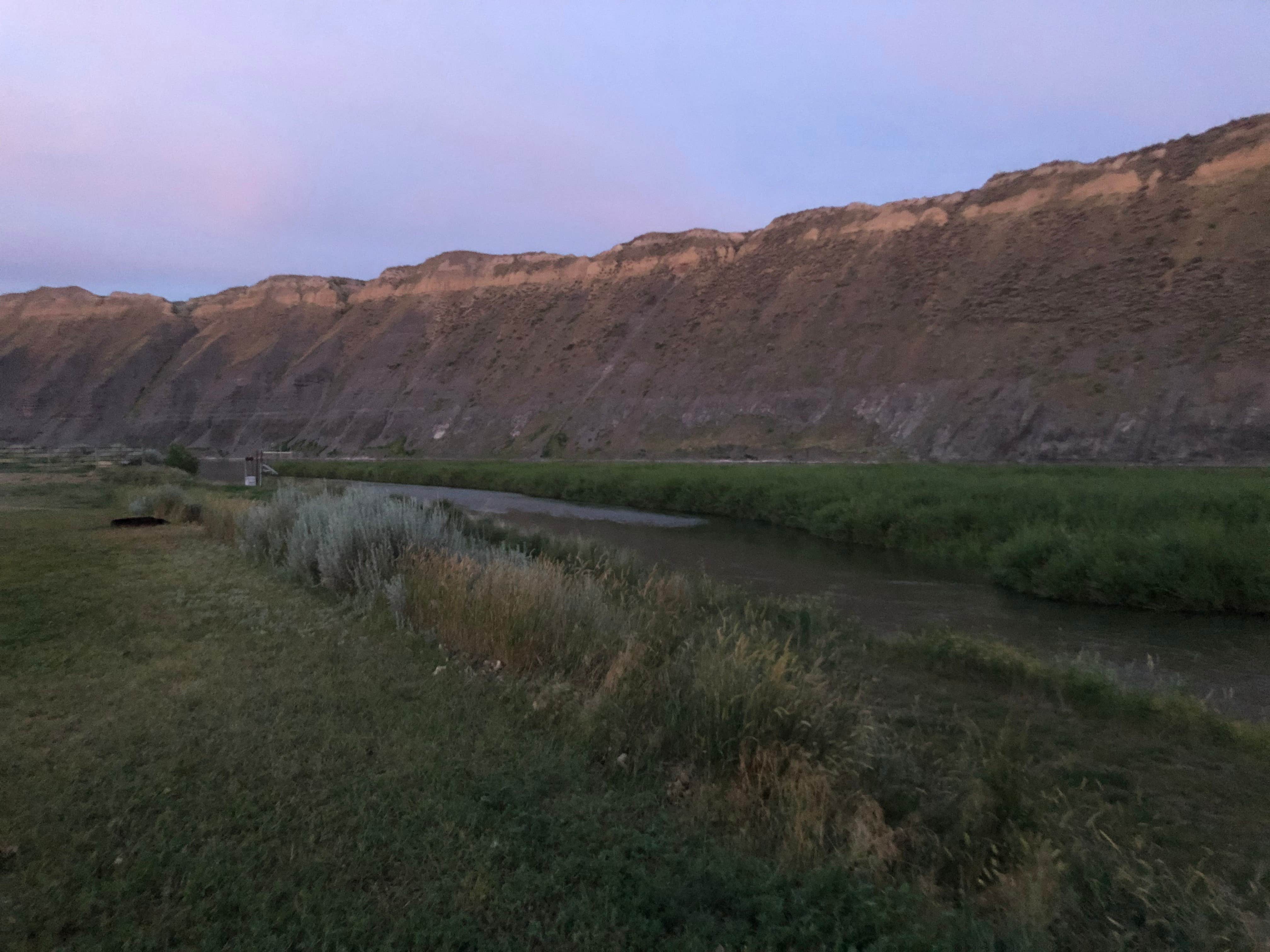 tent sites next to the river