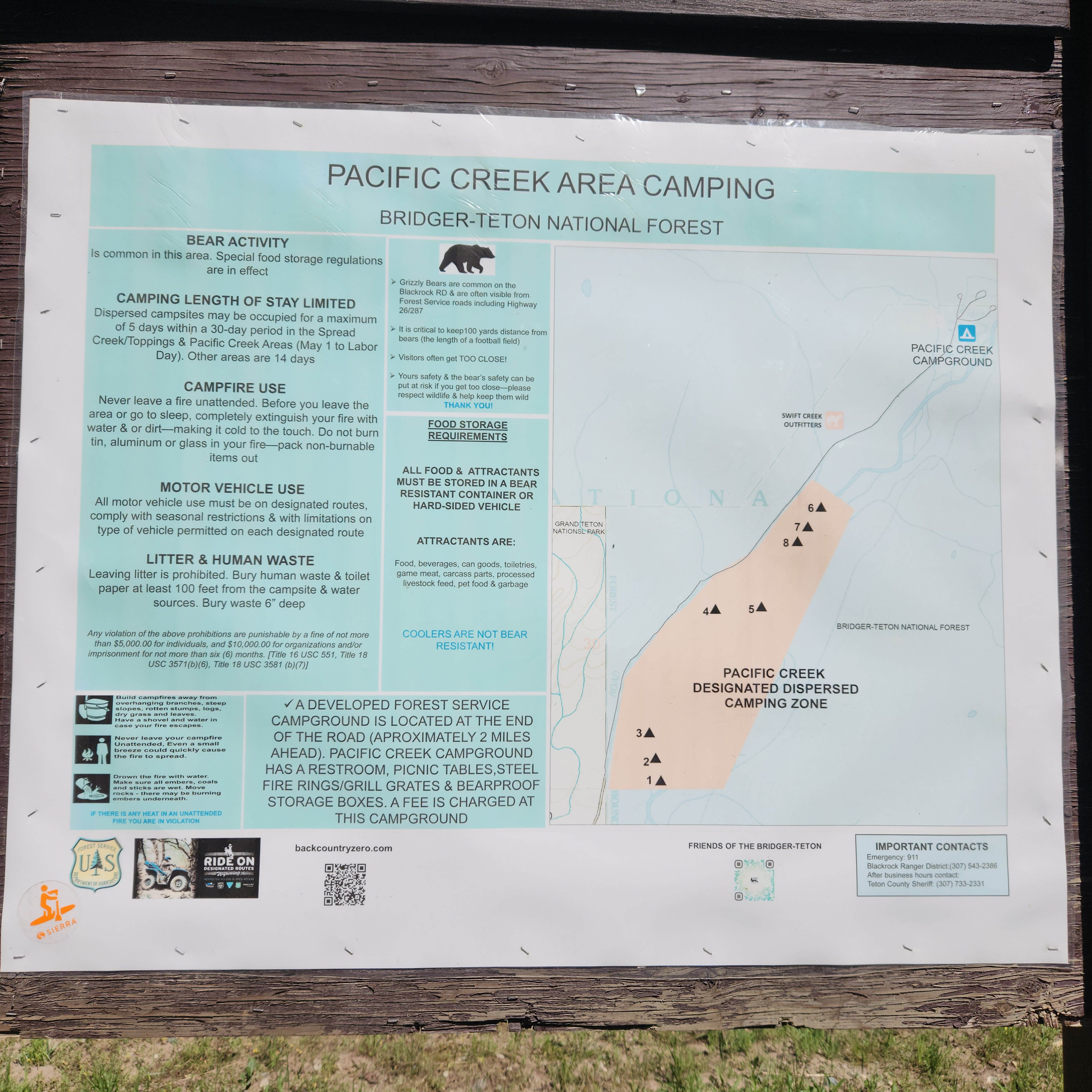 Camper-submitted photo at Pacific Creek (FR 30090) Designated Dispersed Campsite near John D. Rockefeller Jr. Memorial Parkway