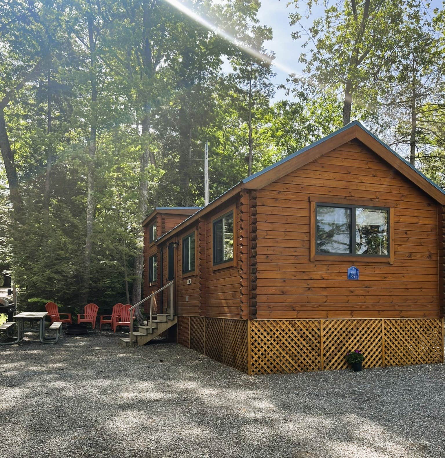 The Dyrt's photo of a cabin at Loon's Haven Family Campground near Greenwood, ME