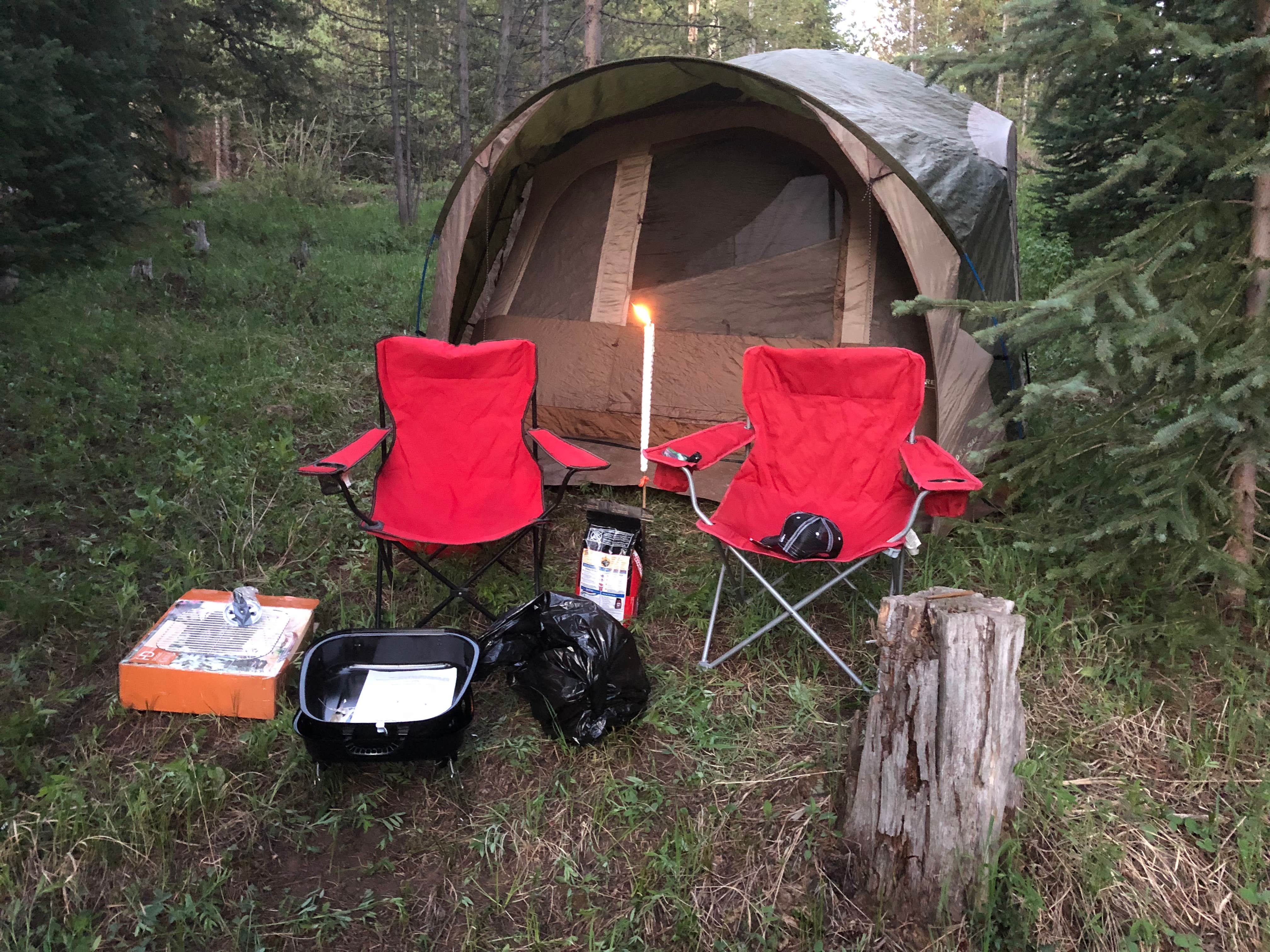 Weston S.'s photo of tent camping at Piney Crossing Primitive Campground - CLOSED near Minturn, CO