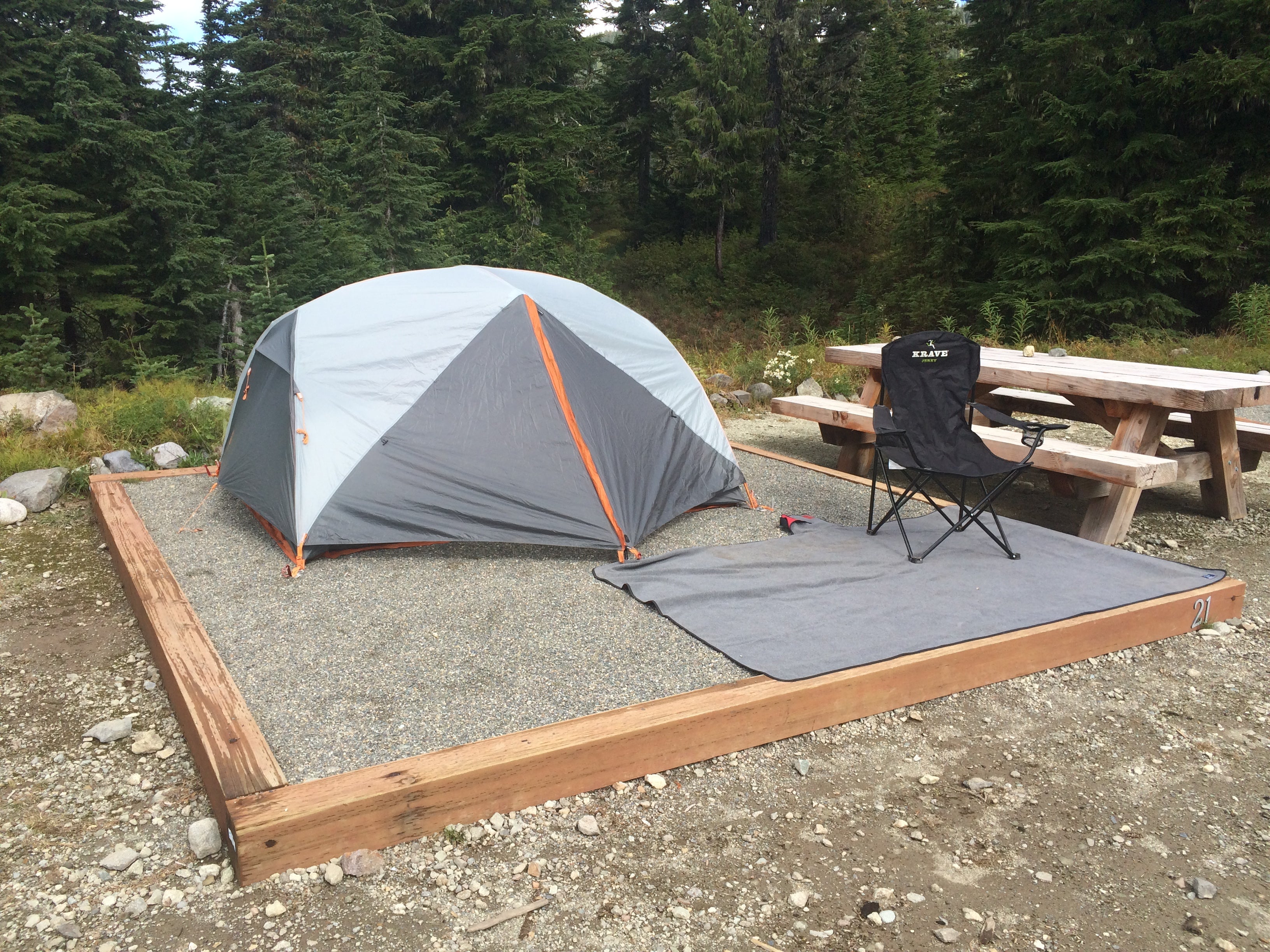 Camper submitted image from Mowich Lake Campground — Mount Rainier National Park - 1