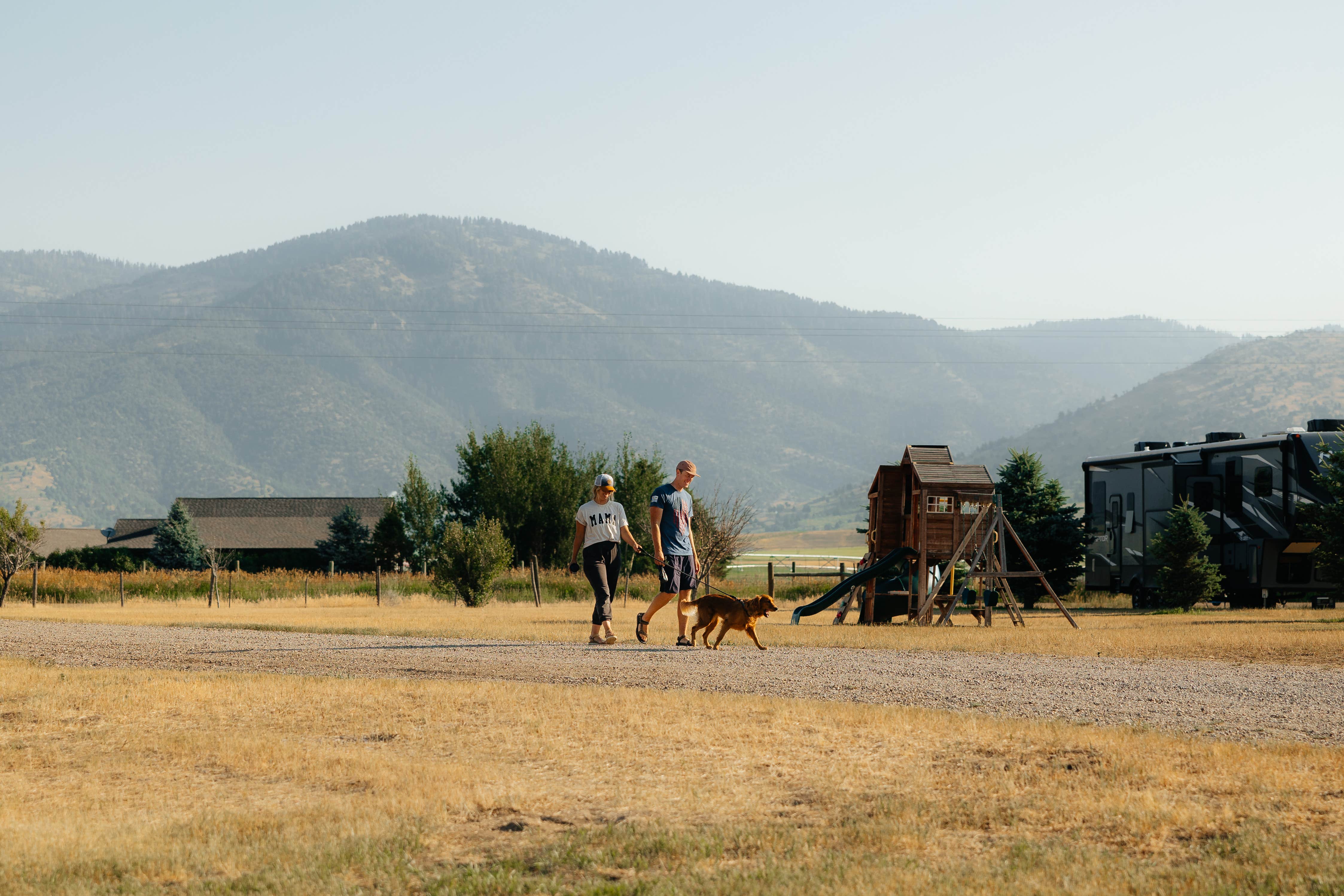 Bryce J.'s photo of camping with pets at The Park At Swan Valley near Idaho Falls, ID