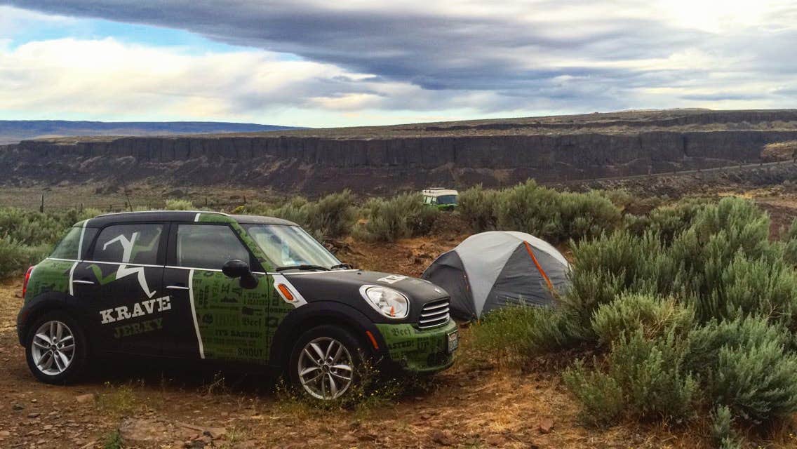 Jessie T.'s photo of tent camping at Old Vantage Highway near Warden, WA
