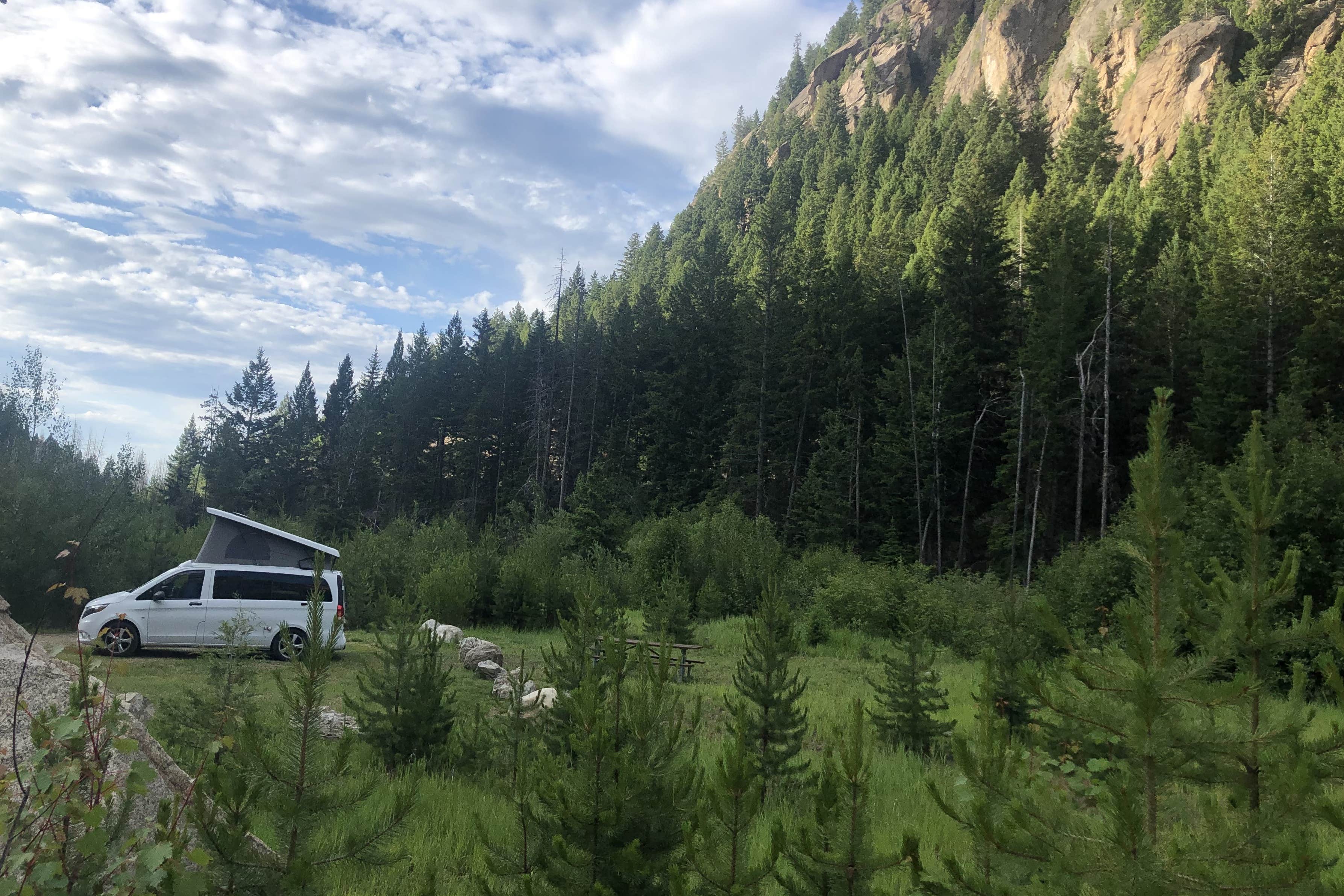 Lee D.'s photo of rv camping at Lost Creek State Park Campground near Wise River, MT